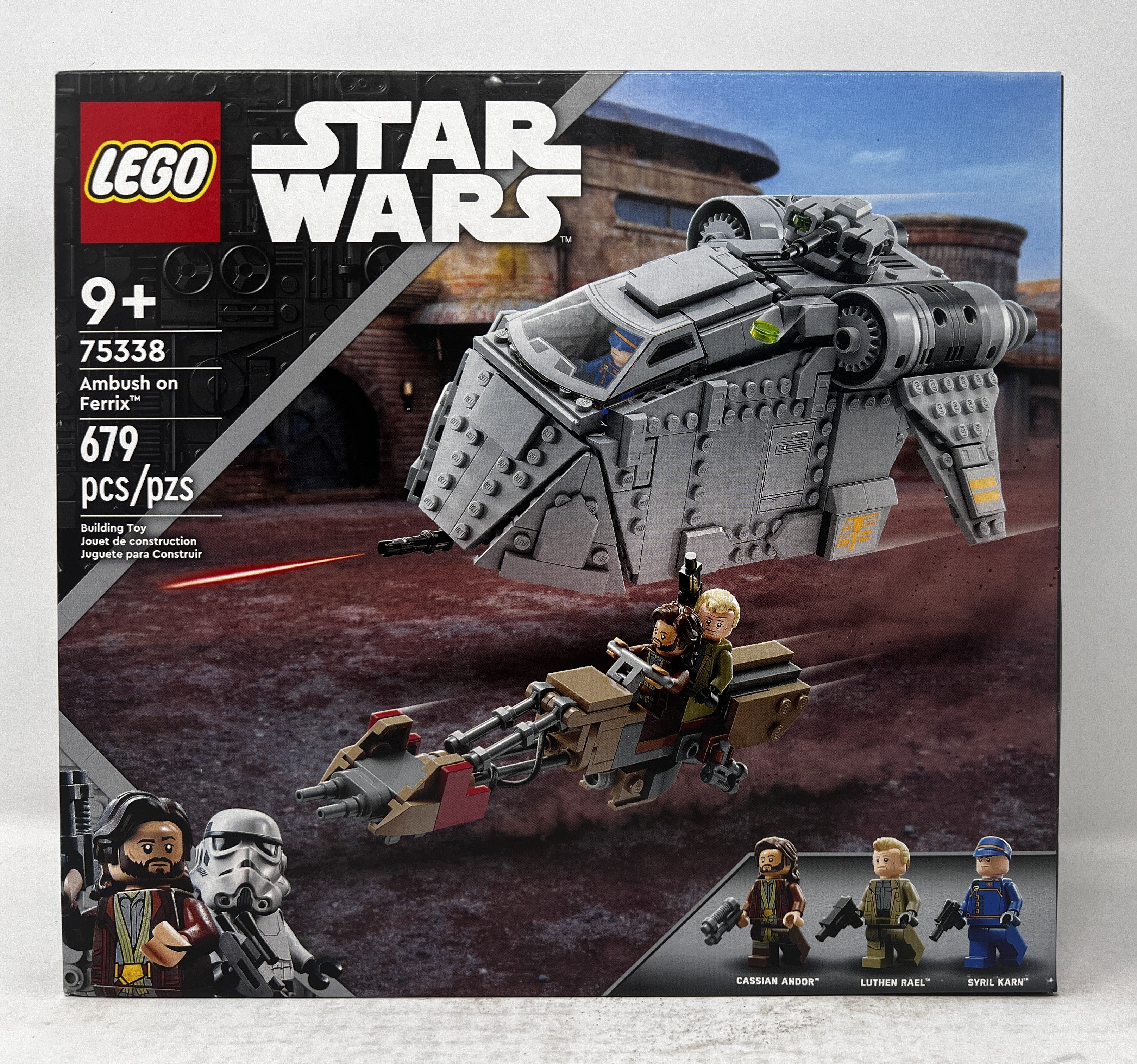 LEGO Star Wars Ambush on Ferrix 75338 (shelf wear/creasing, see pictures)