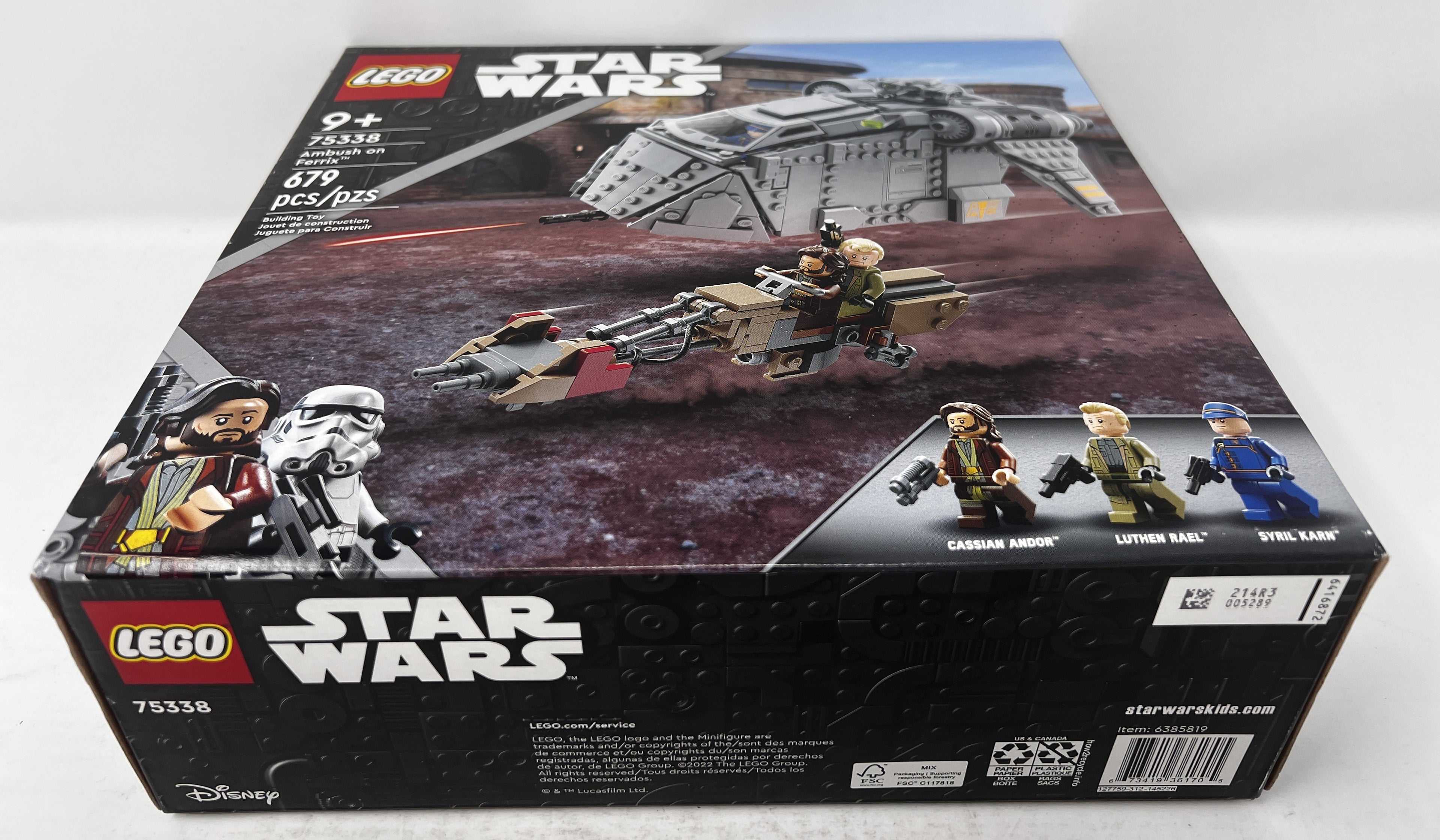 LEGO Star Wars Ambush on Ferrix 75338 (shelf wear/creasing, see pictures)