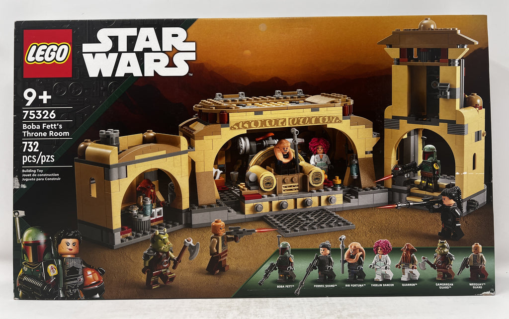 LEGO Star Wars Boba Fett's Throne Room 75326 (shelf wear, minor creasing, see pictures)