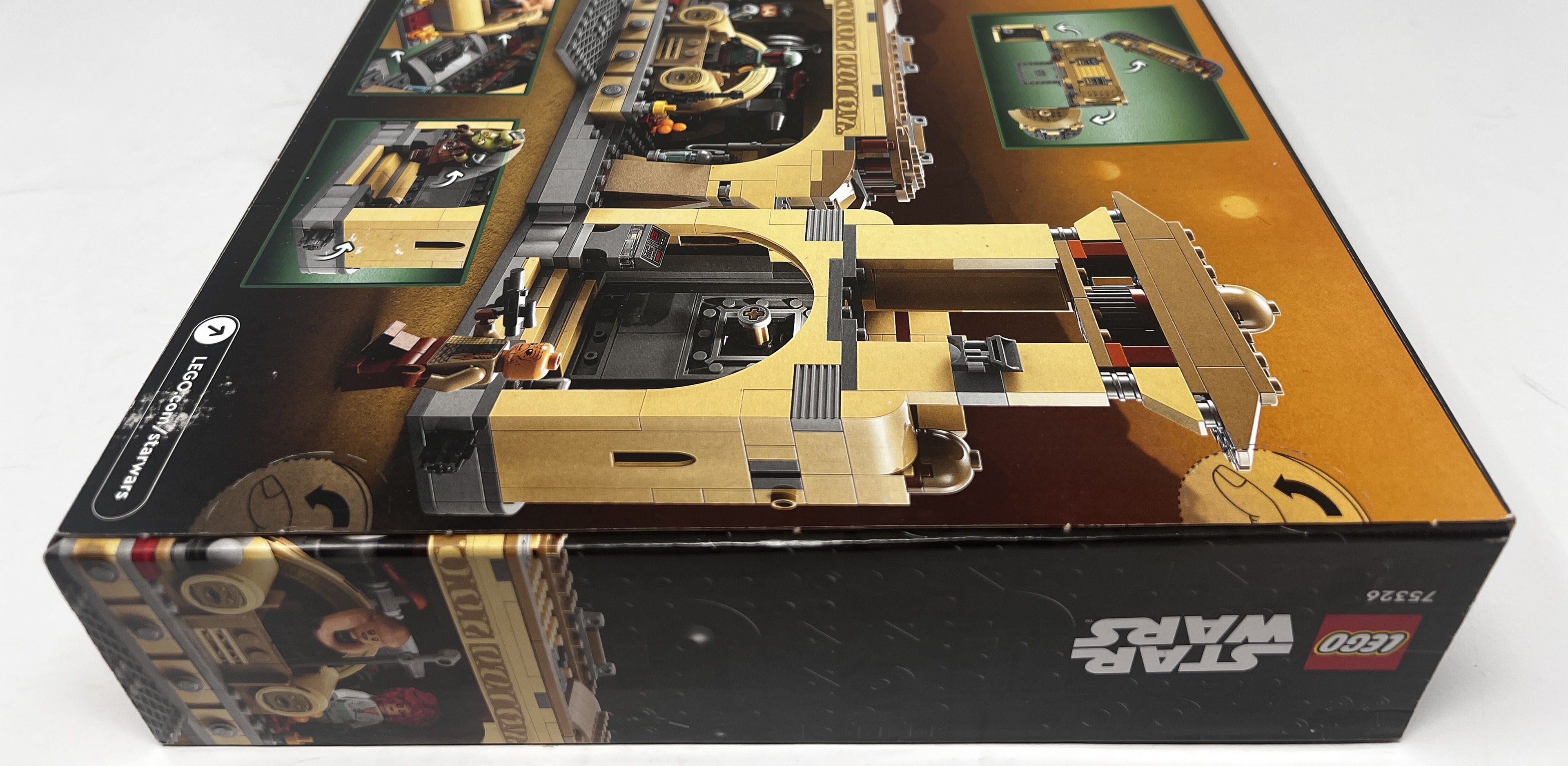 LEGO Star Wars Boba Fett's Throne Room 75326 (shelf wear, minor creasing, see pictures)