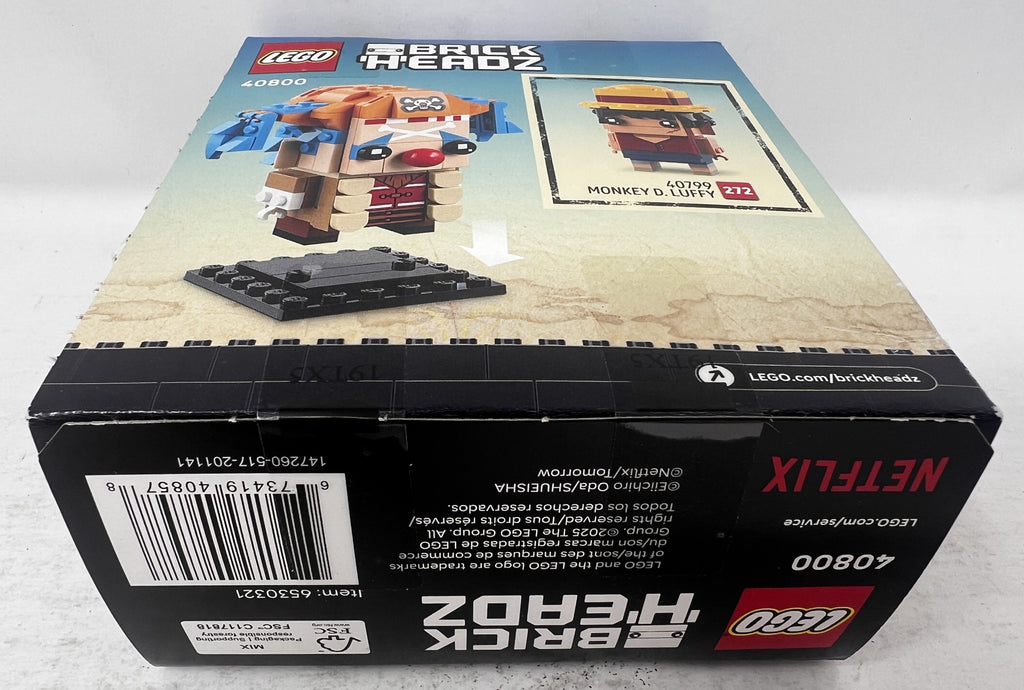 LEGO BrickHeadz Buggy the Clown Figure 40800 (Shelf wear, See pictures)