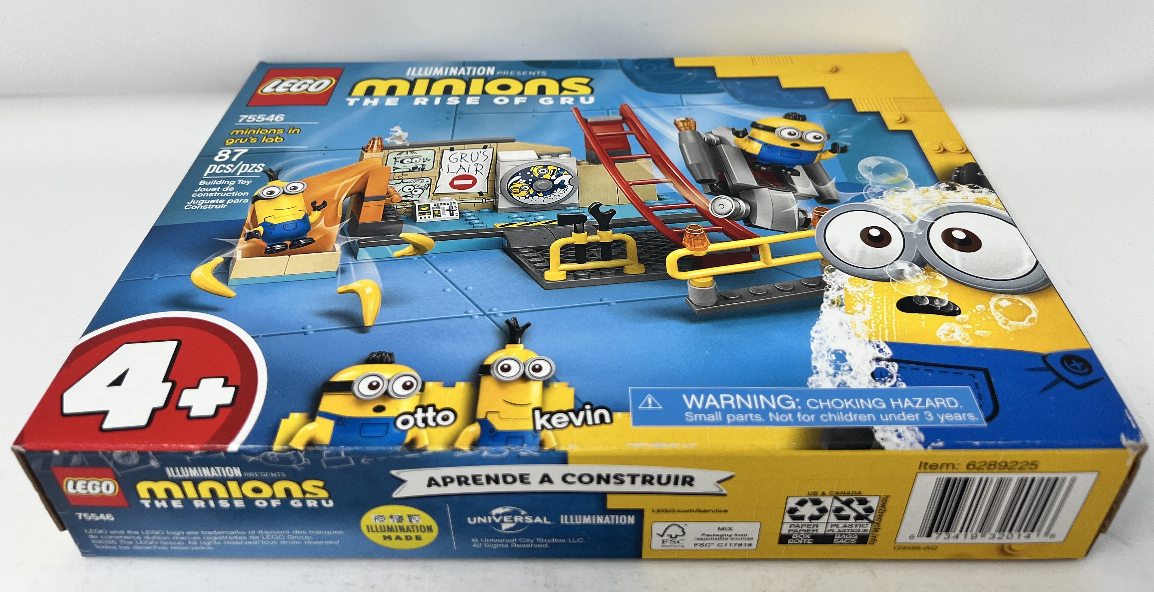 LEGO Minions: The Rise of Gru - Minions in Gru's Lab #75546 (shelf wear, see pictures)
