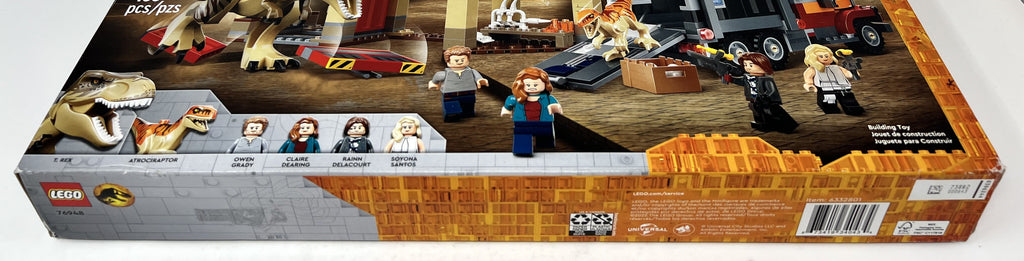 LEGO Jurassic World T-Rex & Atrociraptor Breakout #76948 (shelf wear, see pictures)