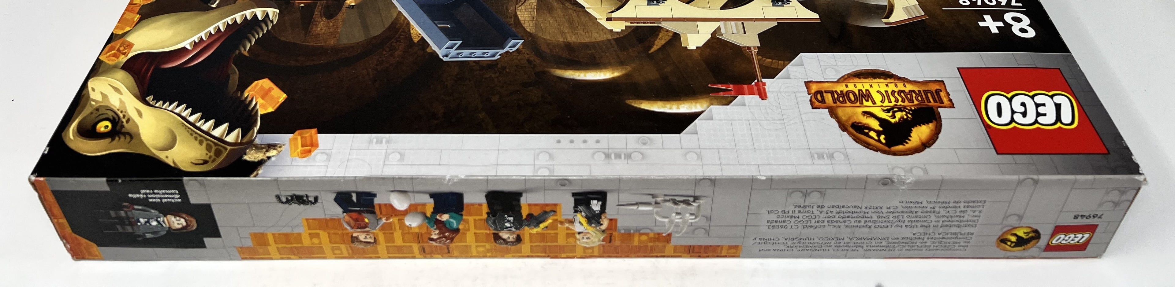 LEGO Jurassic World T-Rex & Atrociraptor Breakout #76948 (shelf wear, see pictures)