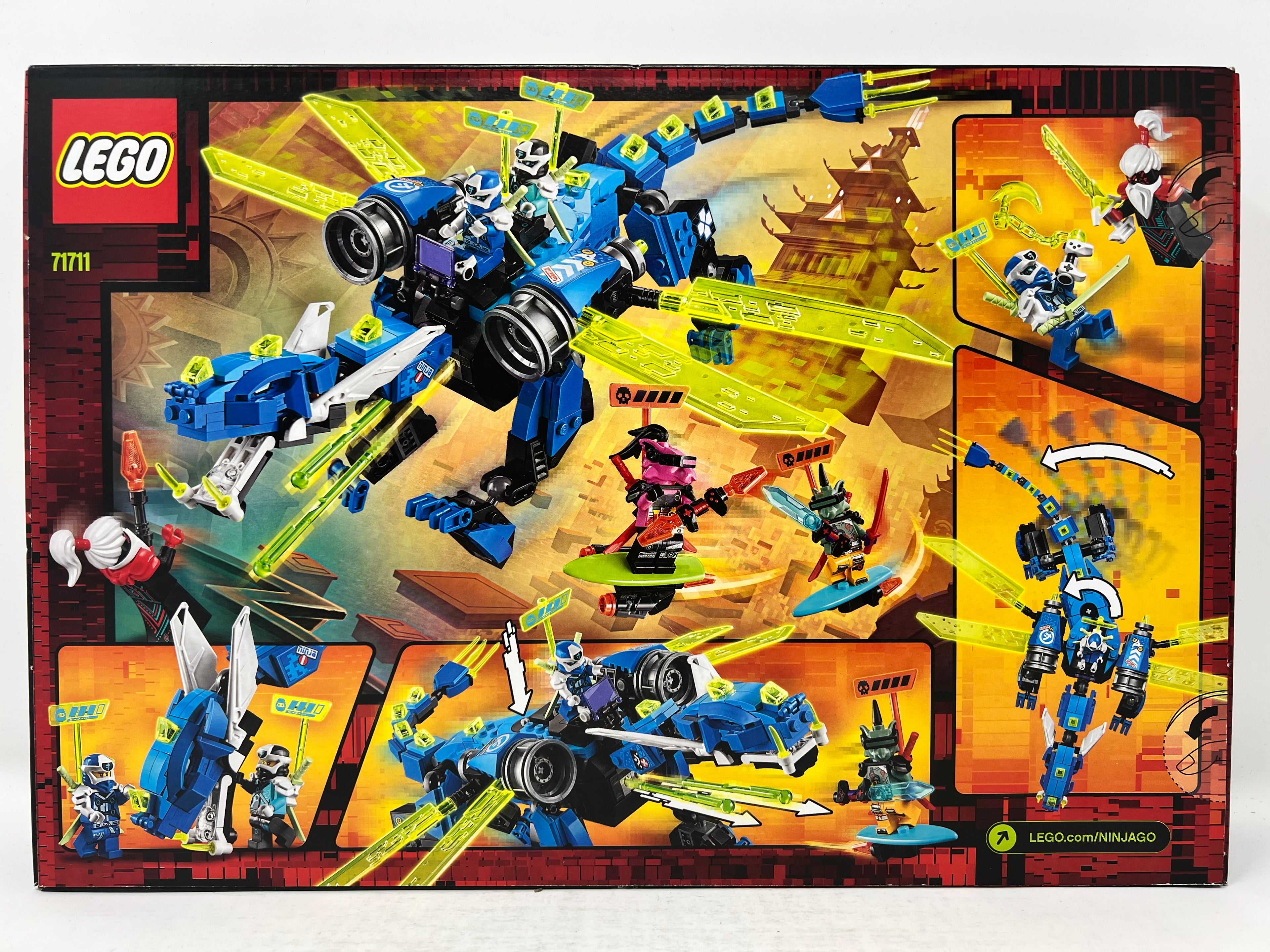 LEGO Ninjago Jay's Cyber Dragon #71711 (shelf wear, see pictures)