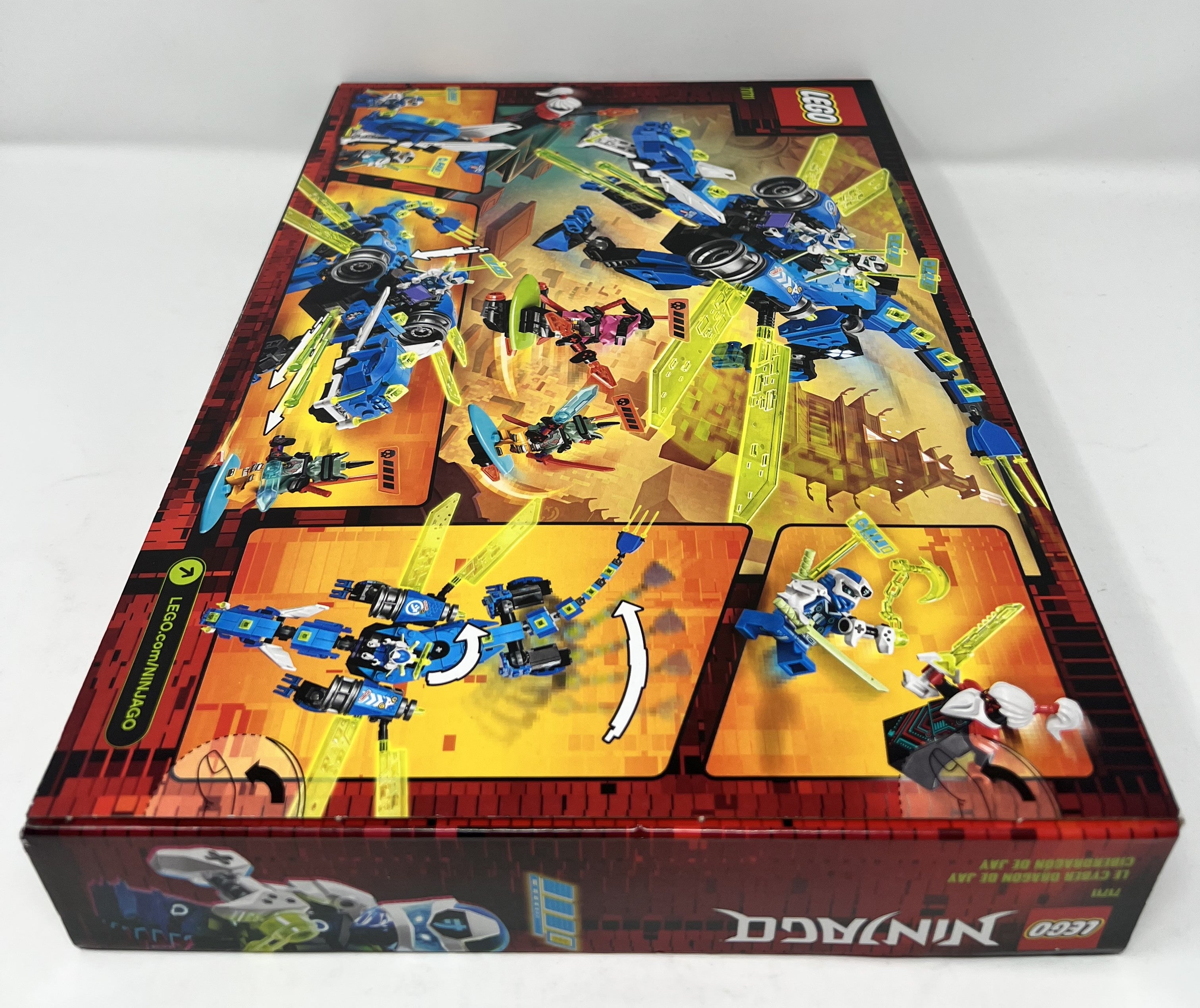 LEGO Ninjago Jay's Cyber Dragon #71711 (shelf wear, see pictures)