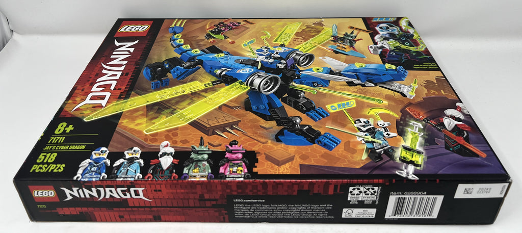 LEGO Ninjago Jay's Cyber Dragon #71711 (shelf wear, see pictures)