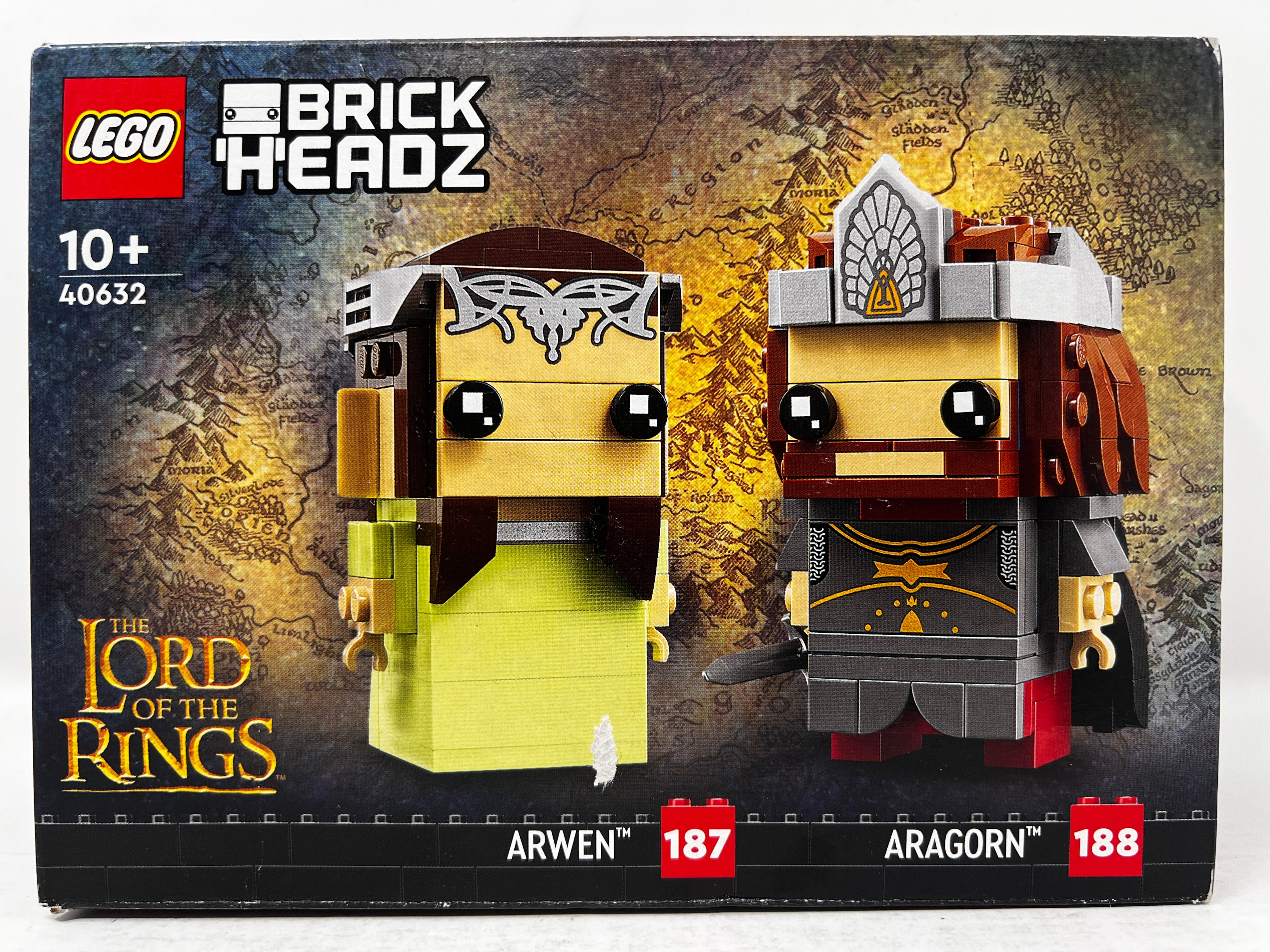 LEGO Brickheadz Aragorn & Arwen #40632 (shelf wear, see pictures)