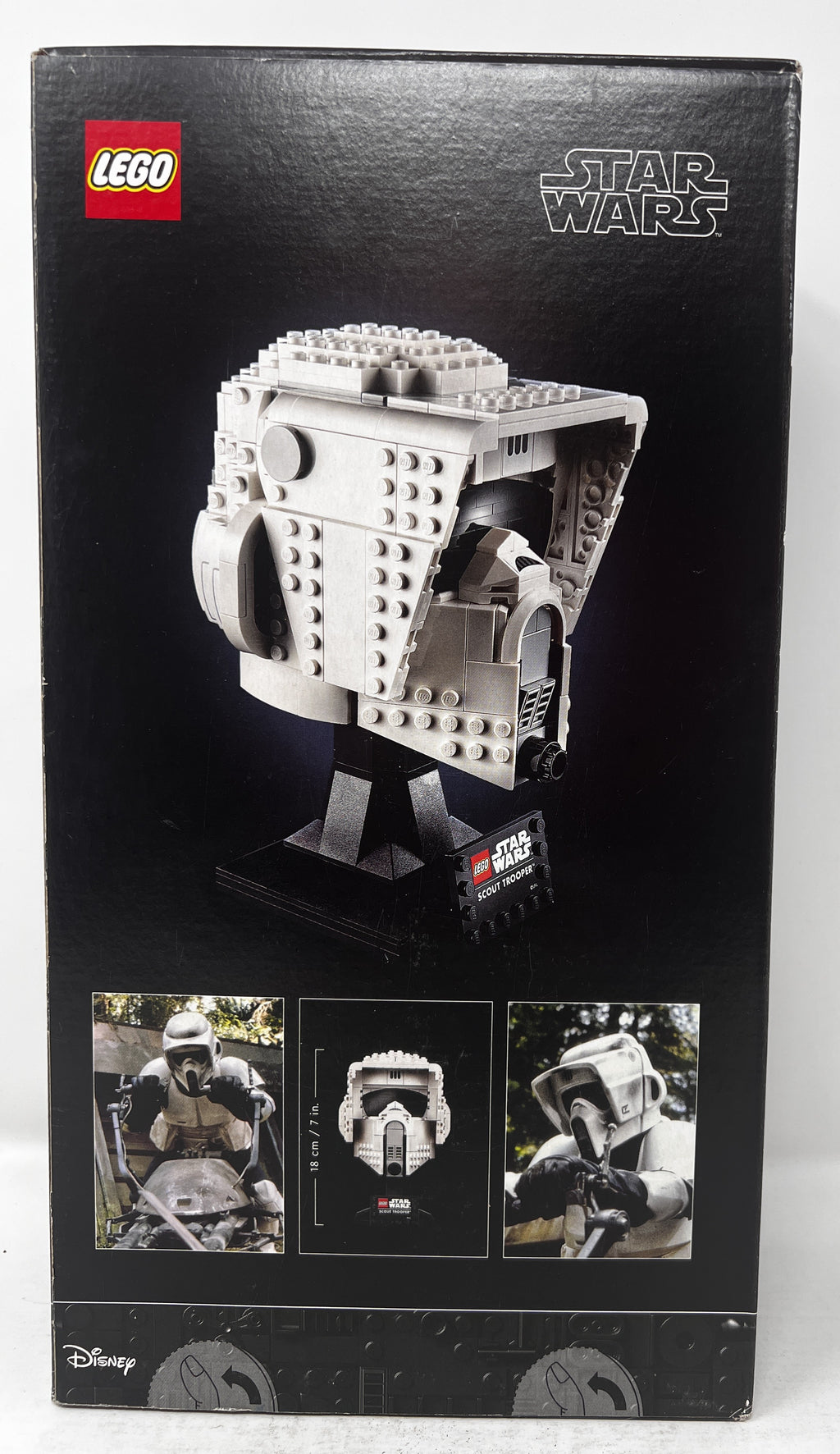 LEGO Star Wars Scout Trooper Helmet 75305 (Shelf wear, see pictures)
