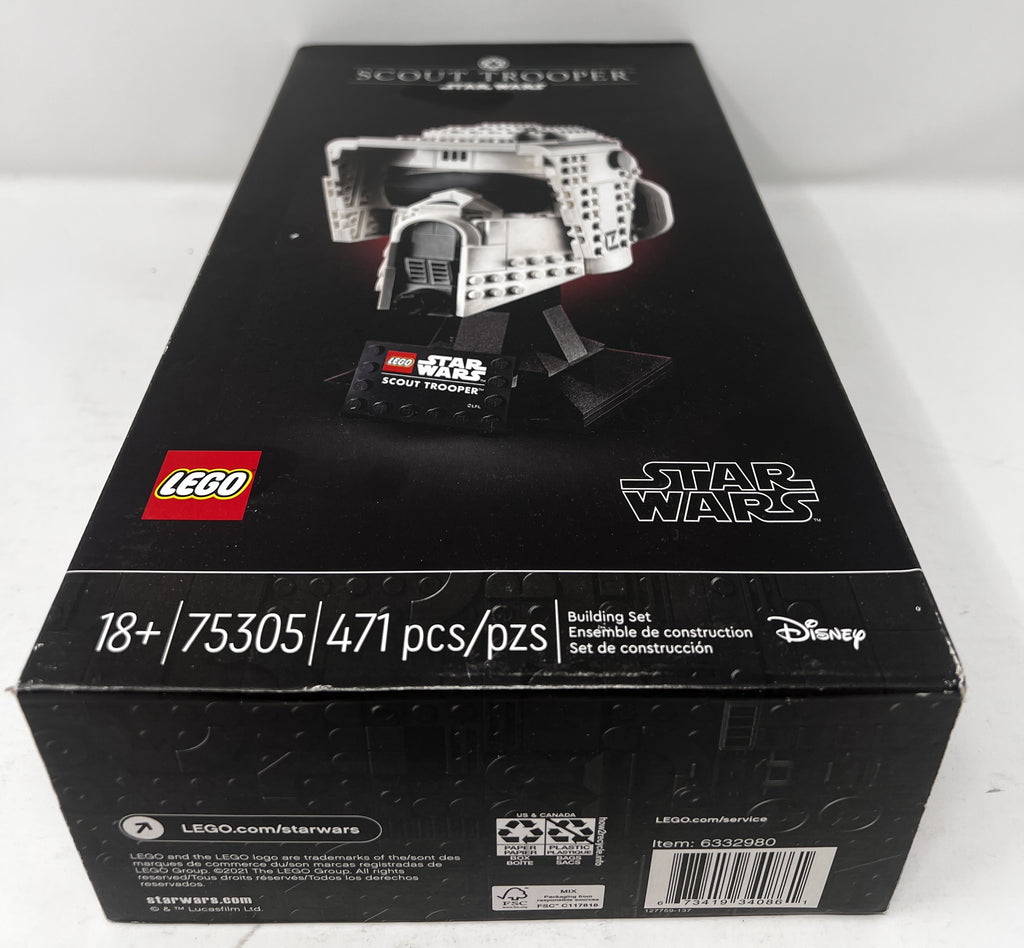 LEGO Star Wars Scout Trooper Helmet 75305 (Shelf wear, see pictures)
