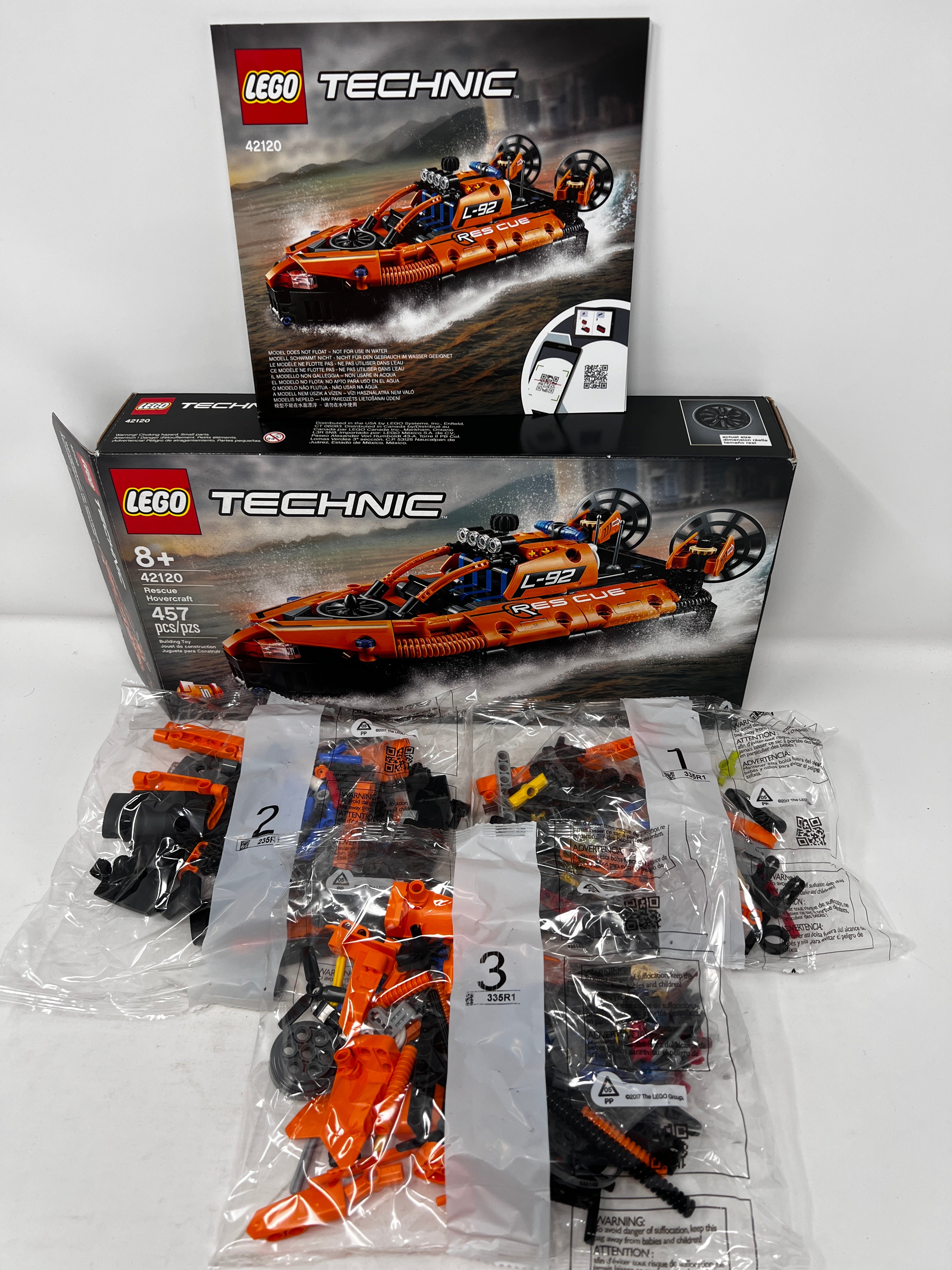LEGO Technic Rescue Hovercraft 42120 (Open Box, Sealed Bags, see pictures)