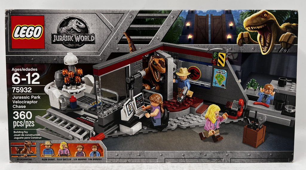 LEGO Jurassic Park Velociraptor Chase 75932 (shelf wear, see pictures)