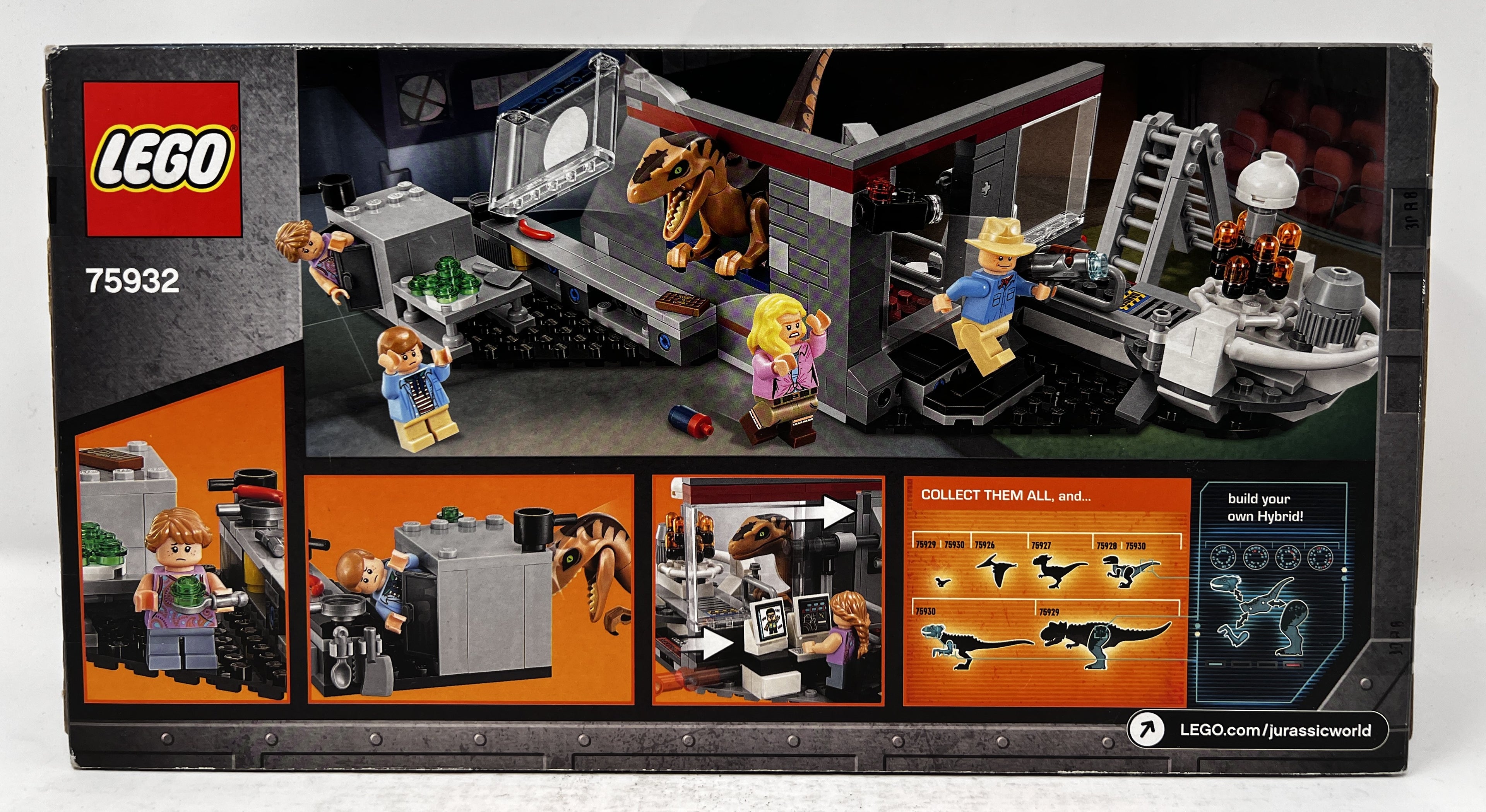 LEGO Jurassic Park Velociraptor Chase 75932 (shelf wear, see pictures)