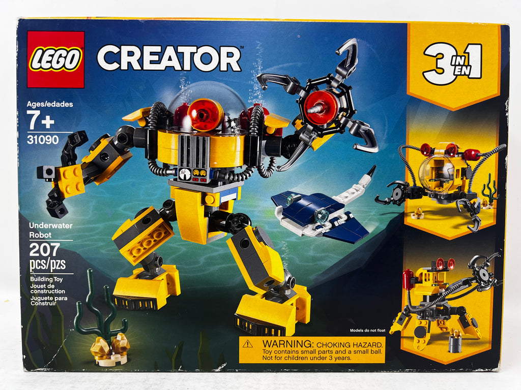 LEGO Creator 3-1in-1 Underwater Robot 31090 (heavy shelf wear, see pictures)