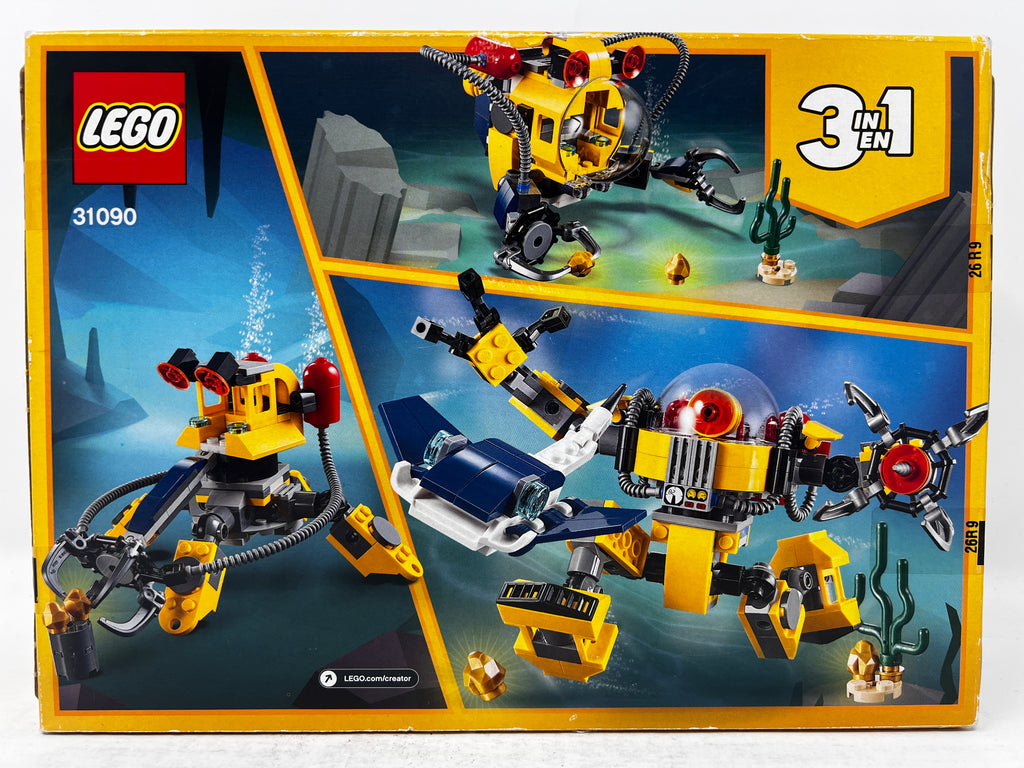 LEGO Creator 3-1in-1 Underwater Robot 31090 (heavy shelf wear, see pictures)