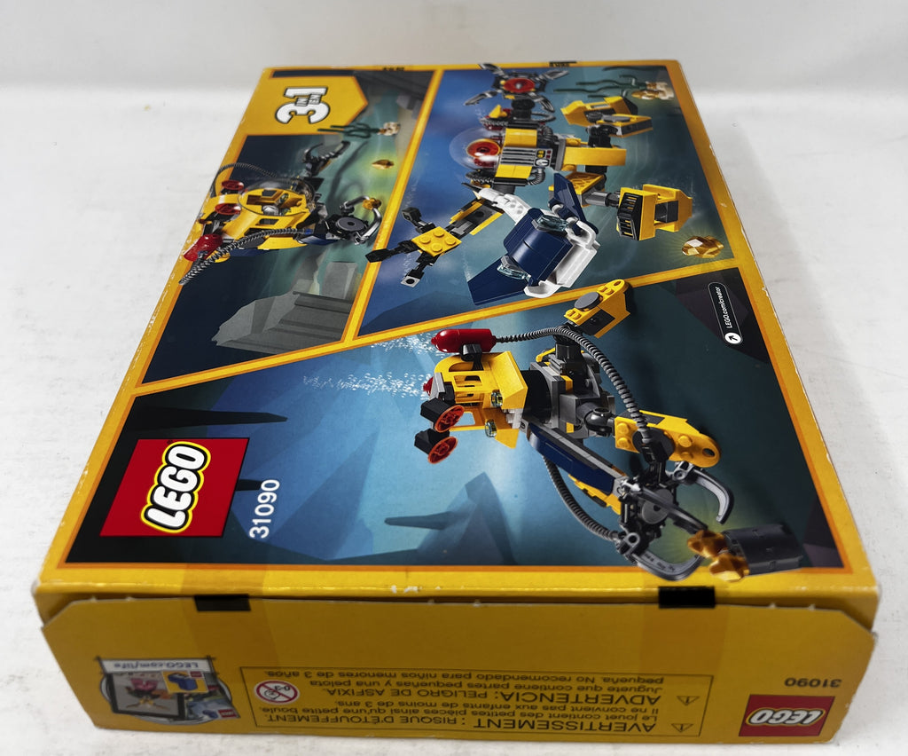 LEGO Creator 3-1in-1 Underwater Robot 31090 (heavy shelf wear, see pictures)