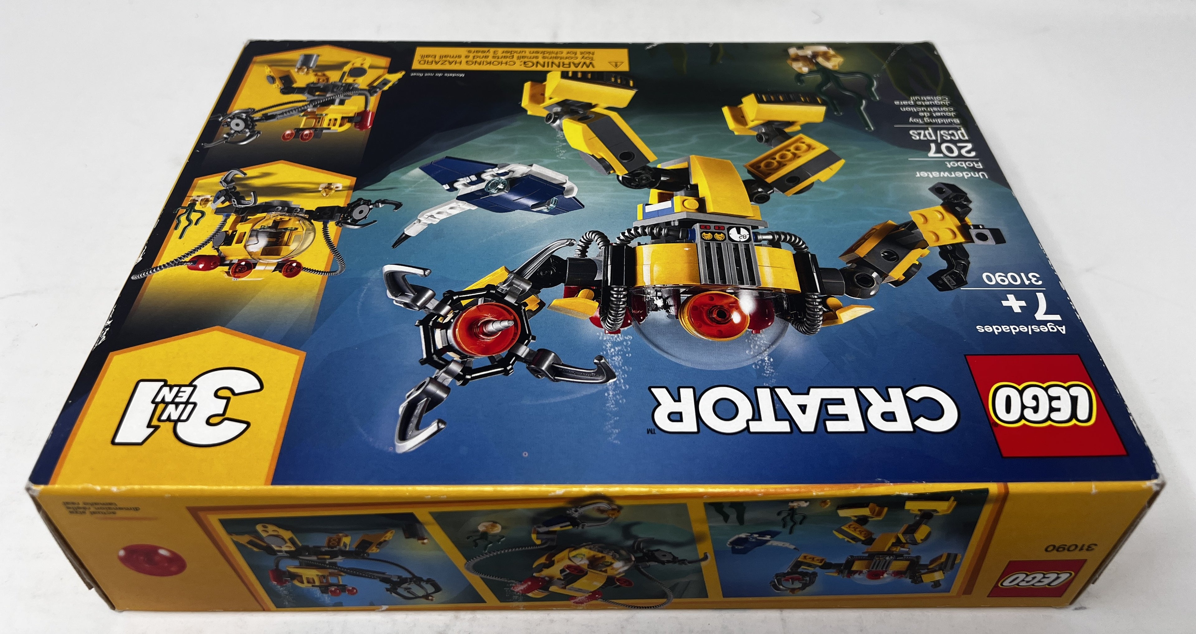 LEGO Creator 3-1in-1 Underwater Robot 31090 (heavy shelf wear, see pictures)