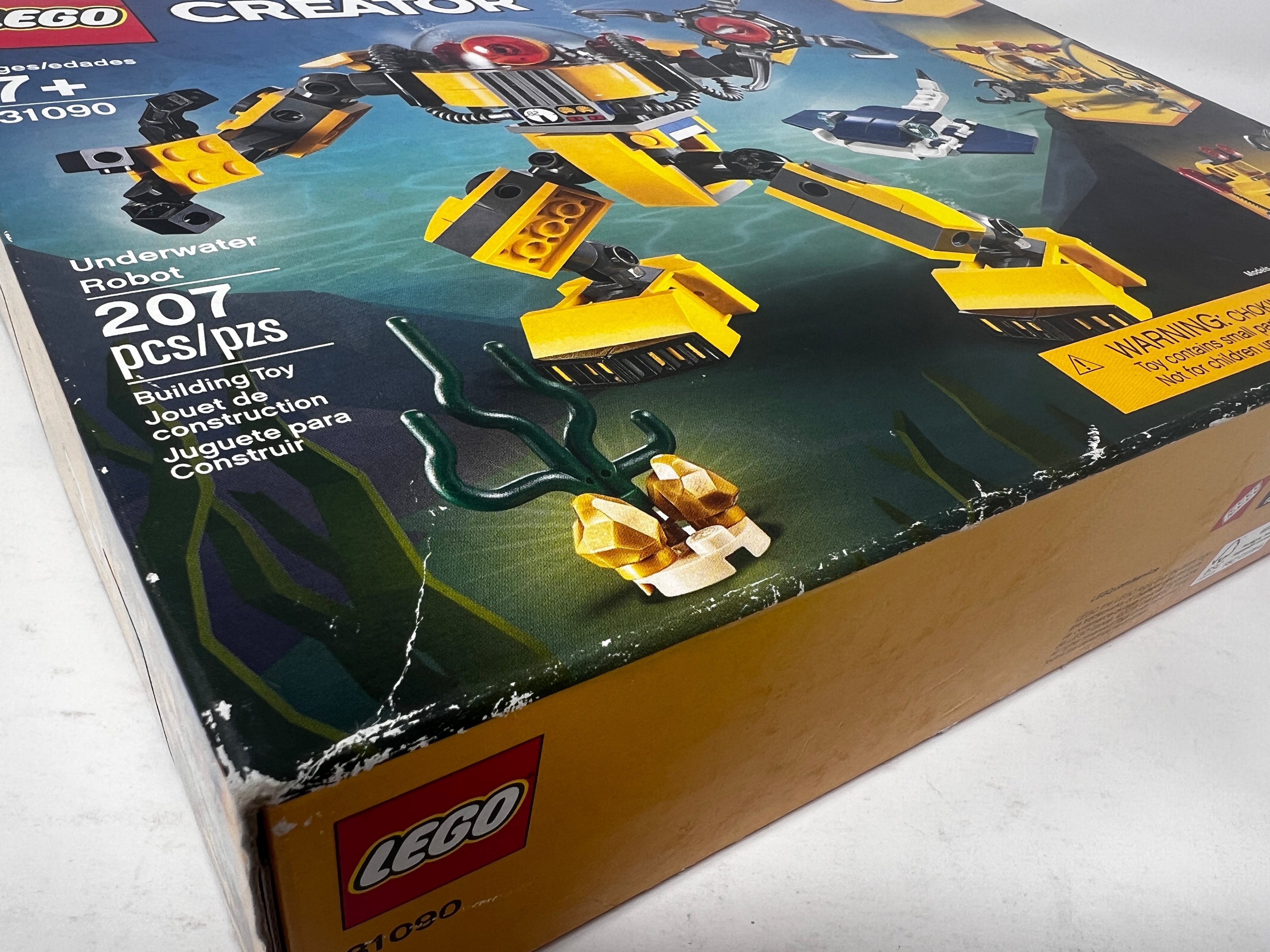 LEGO Creator 3-1in-1 Underwater Robot 31090 (heavy shelf wear, see pictures)