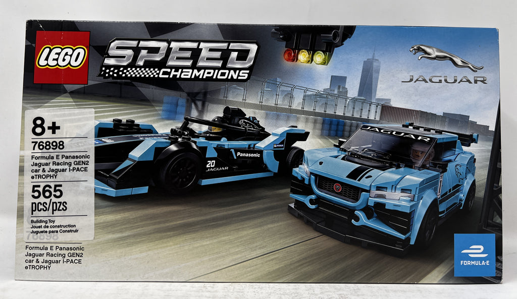 LEGO Formula E Panasonic Jaguar Racing GEN2 Car & Jaguar I-PACE eTROPHY 76898 (shelf wear, see pictures)