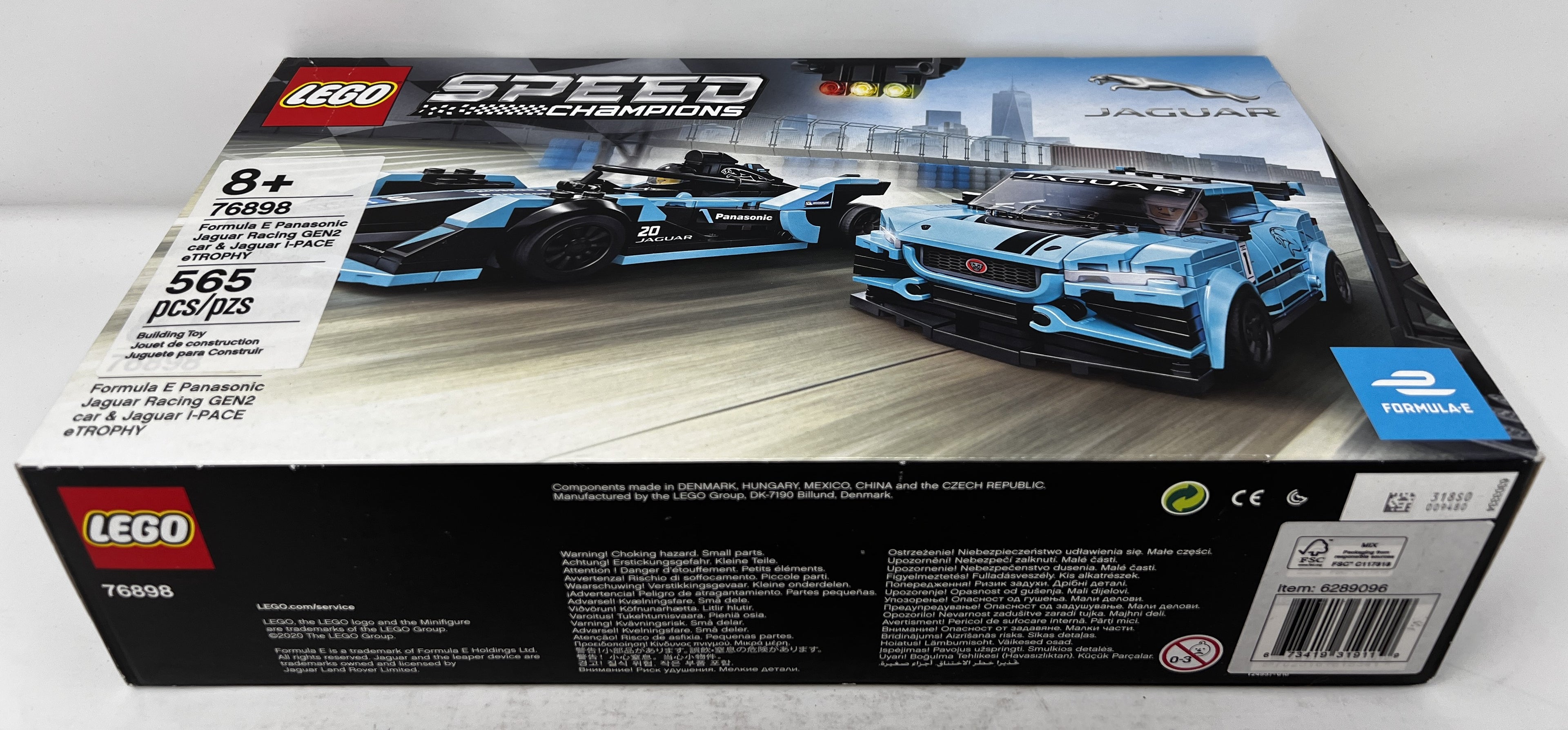 LEGO Formula E Panasonic Jaguar Racing GEN2 Car & Jaguar I-PACE eTROPHY 76898 (shelf wear, see pictures)