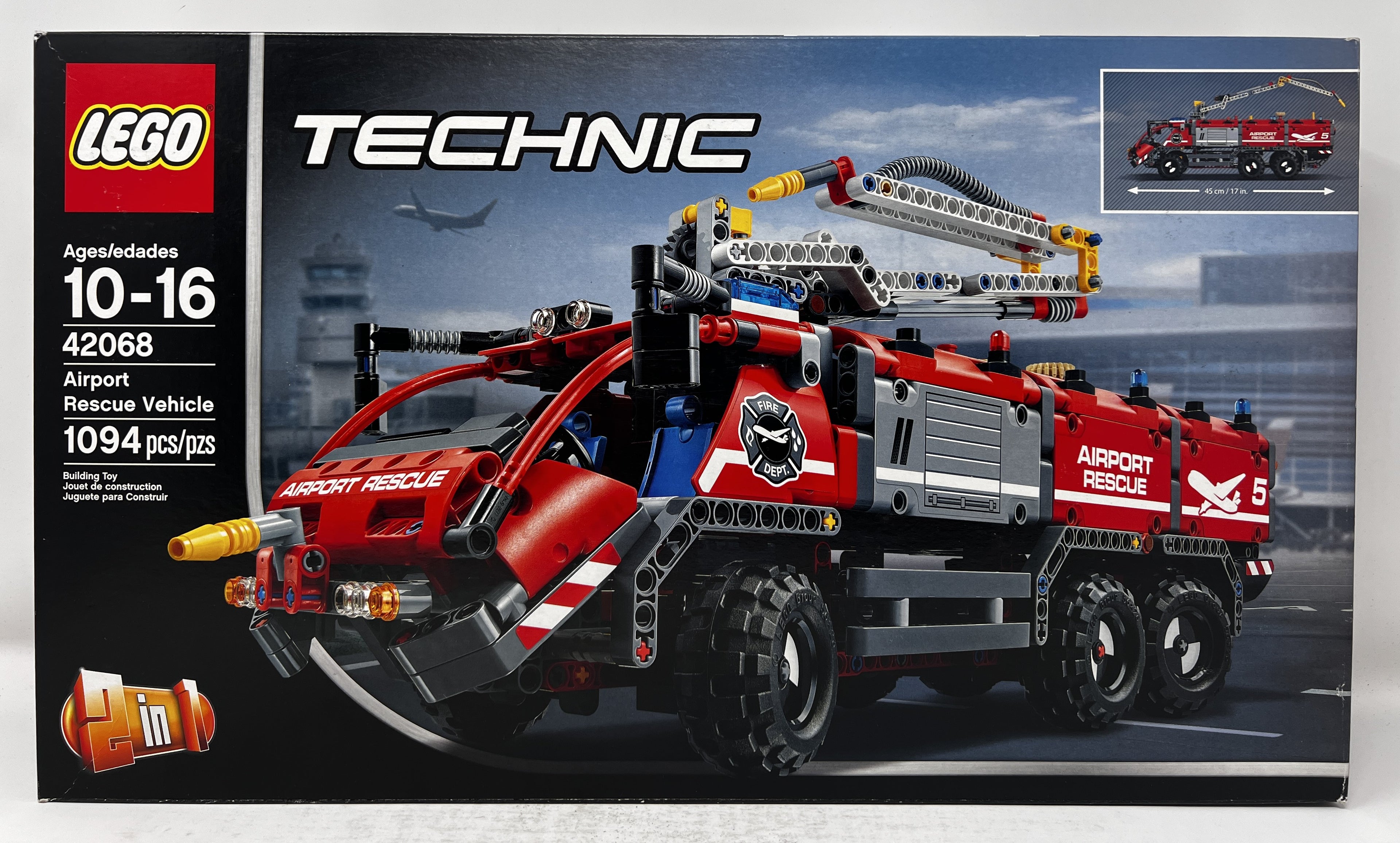 LEGO Technic Airport Rescue Vehicle #42068 (shelf wear, see pictures)