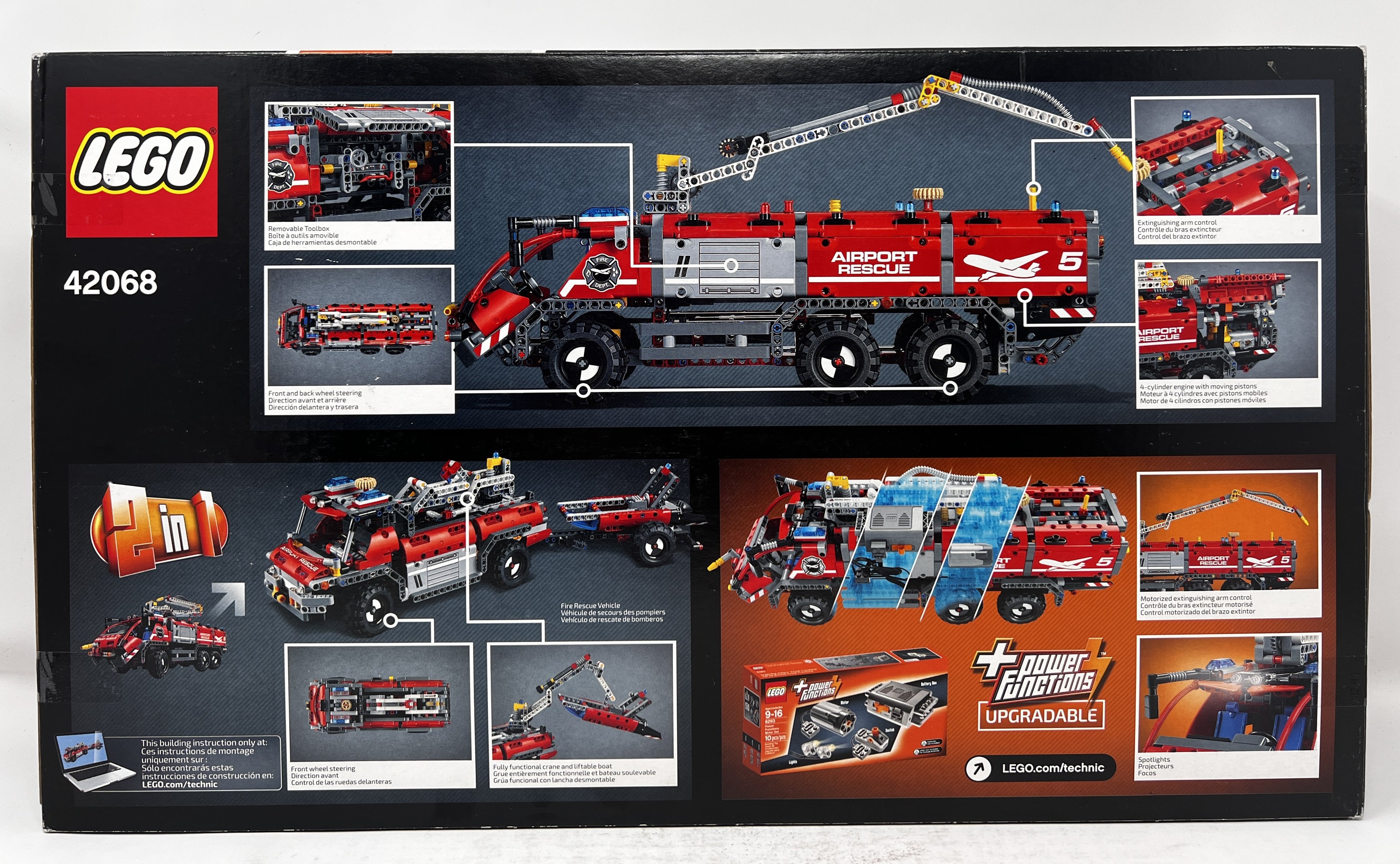 LEGO Technic Airport Rescue Vehicle #42068 (shelf wear, see pictures)