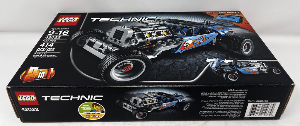 LEGO Technic Hot Rod 42022 (minor shelf wear, see pictures)
