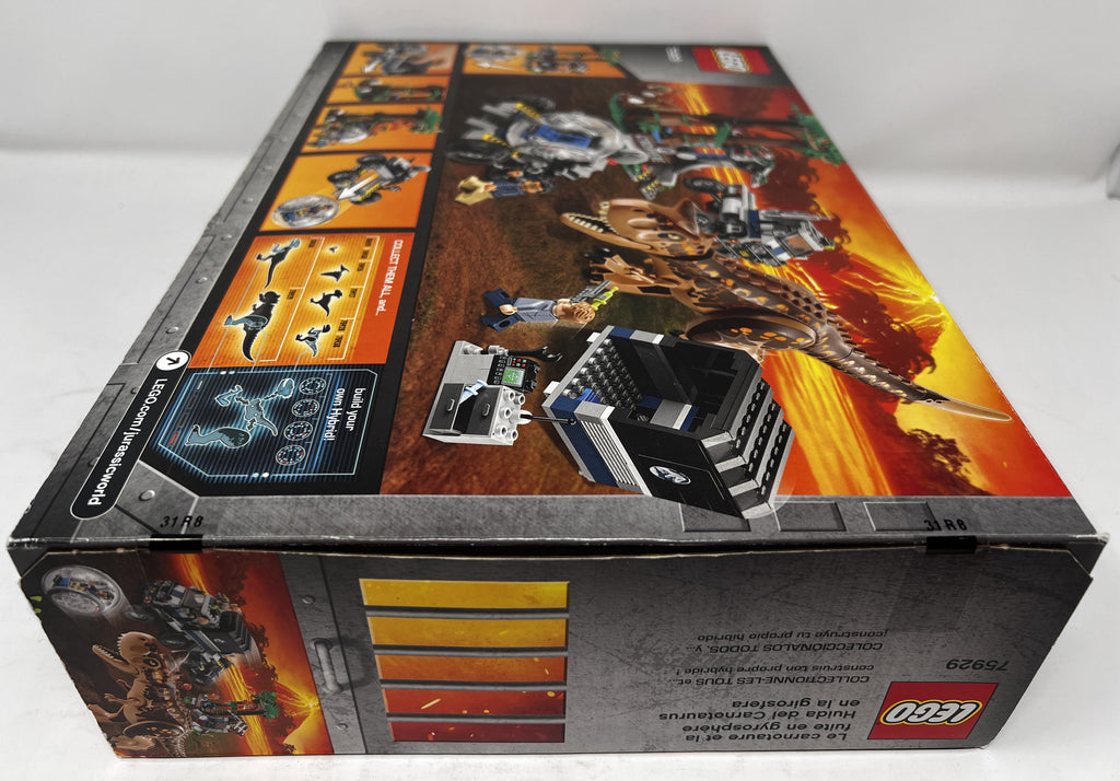 LEGO Jurassic World Carnotaurus Gyrosphere Escape 75929 (minor shelf wear, see pictures)