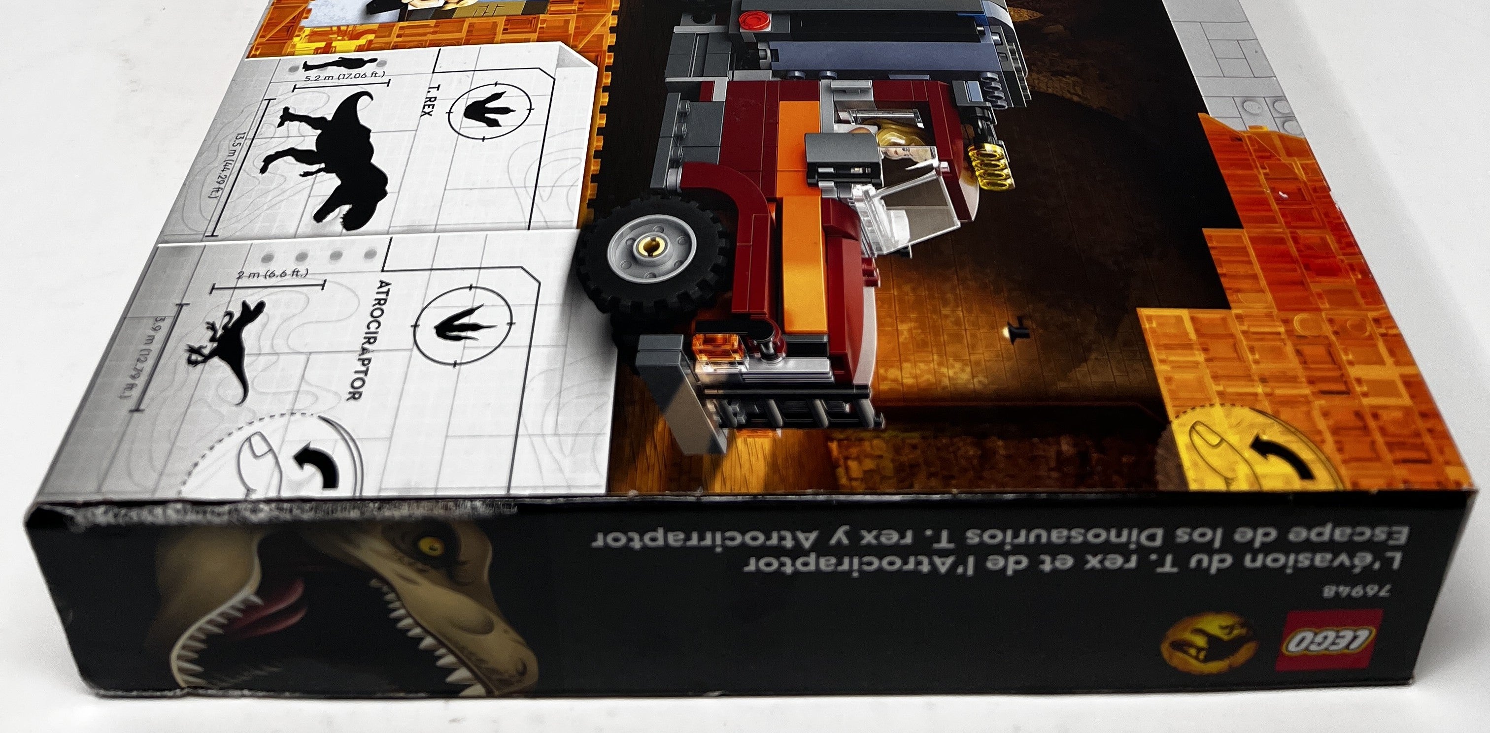 LEGO Jurassic World T-Rex & Atrociraptor Breakout 76948 (shelf wear, see pictures)