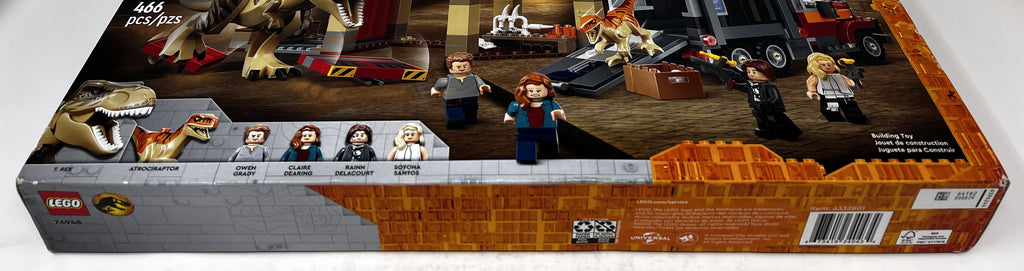 LEGO Jurassic World T-Rex & Atrociraptor Breakout 76948 (shelf wear, see pictures)