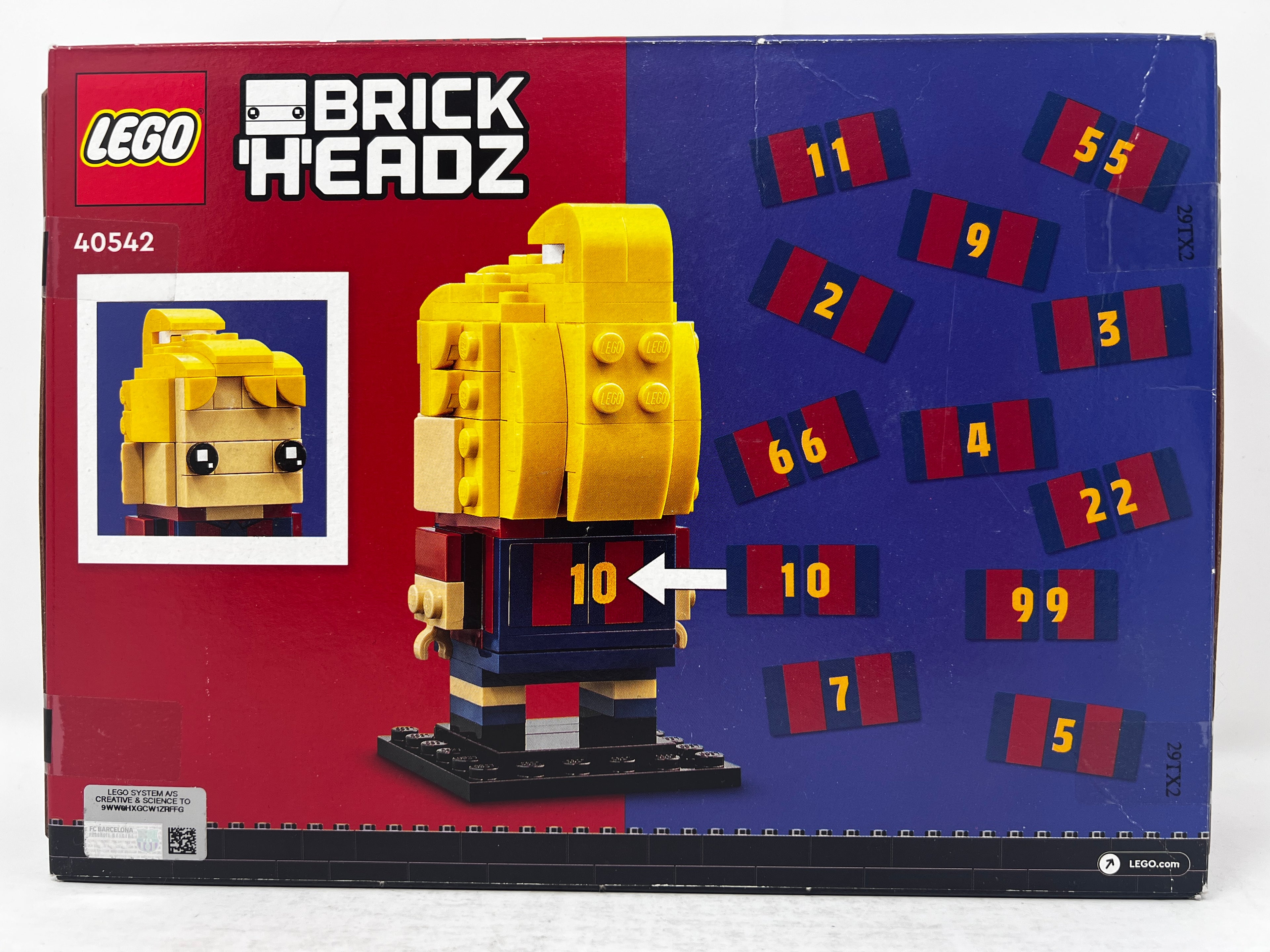 LEGO BrickHeadz FC Barcelona Go Brick Me 40542