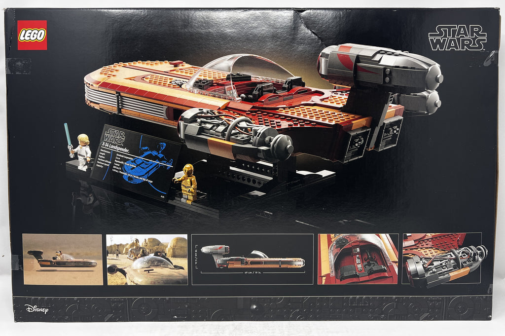 LEGO Star Wars UCS Luke Skywalker's Landspeeder 75341 (creasing/crushing damage to box, see pictures)