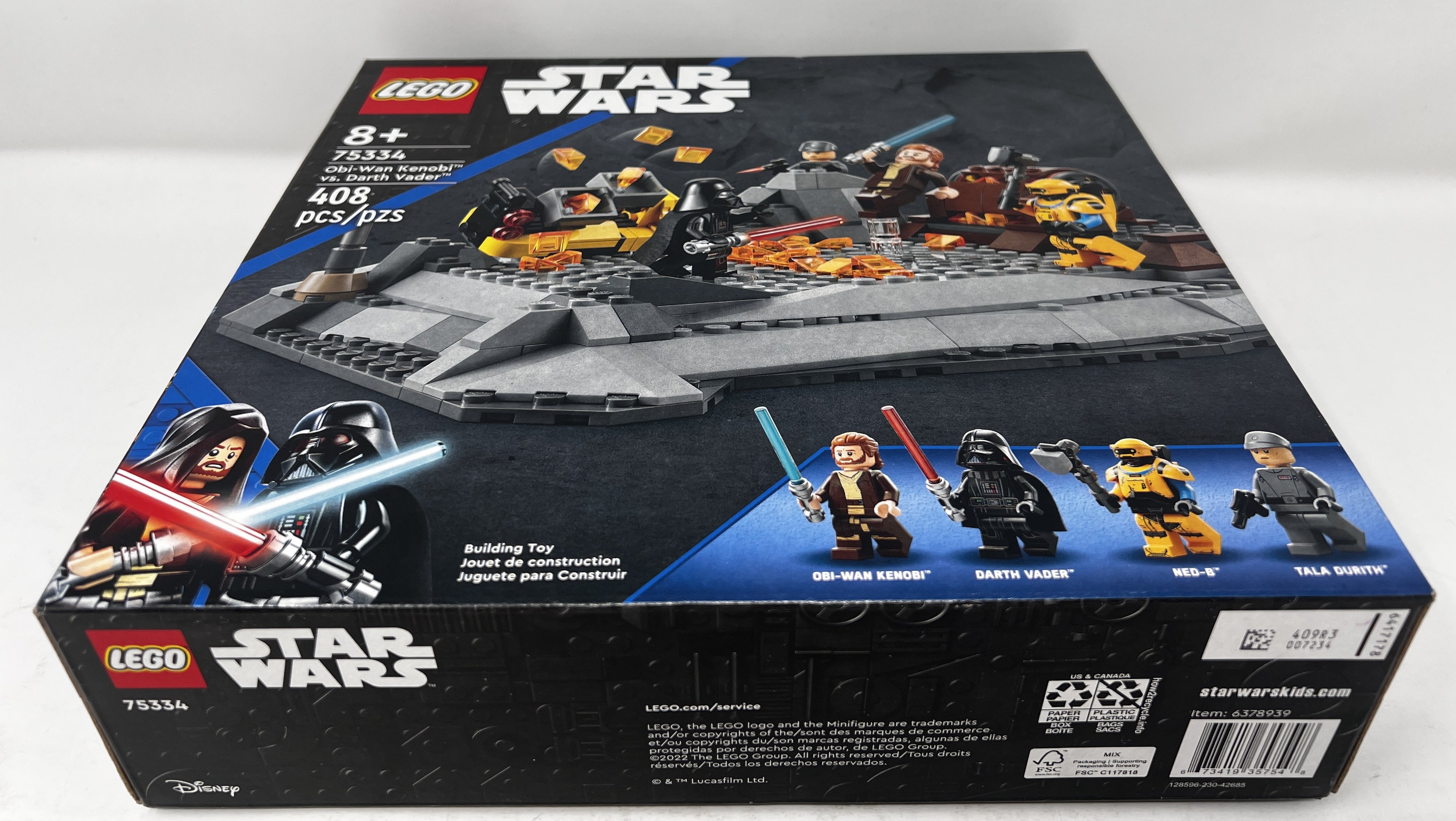 LEGO Star Wars OBi-Wan Kenobi vs. Darth Vader 75334 (minor wear, see pictures)