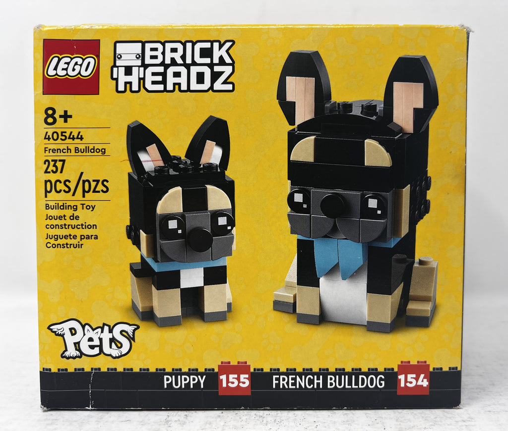 LEGO Brickheadz Pets - French Bulldog 40544 (Shelf wear, creasing, see pictures)