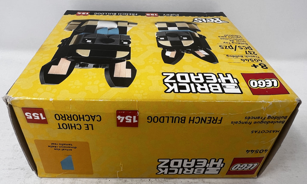 LEGO Brickheadz Pets - French Bulldog 40544 (Shelf wear, creasing, see pictures)