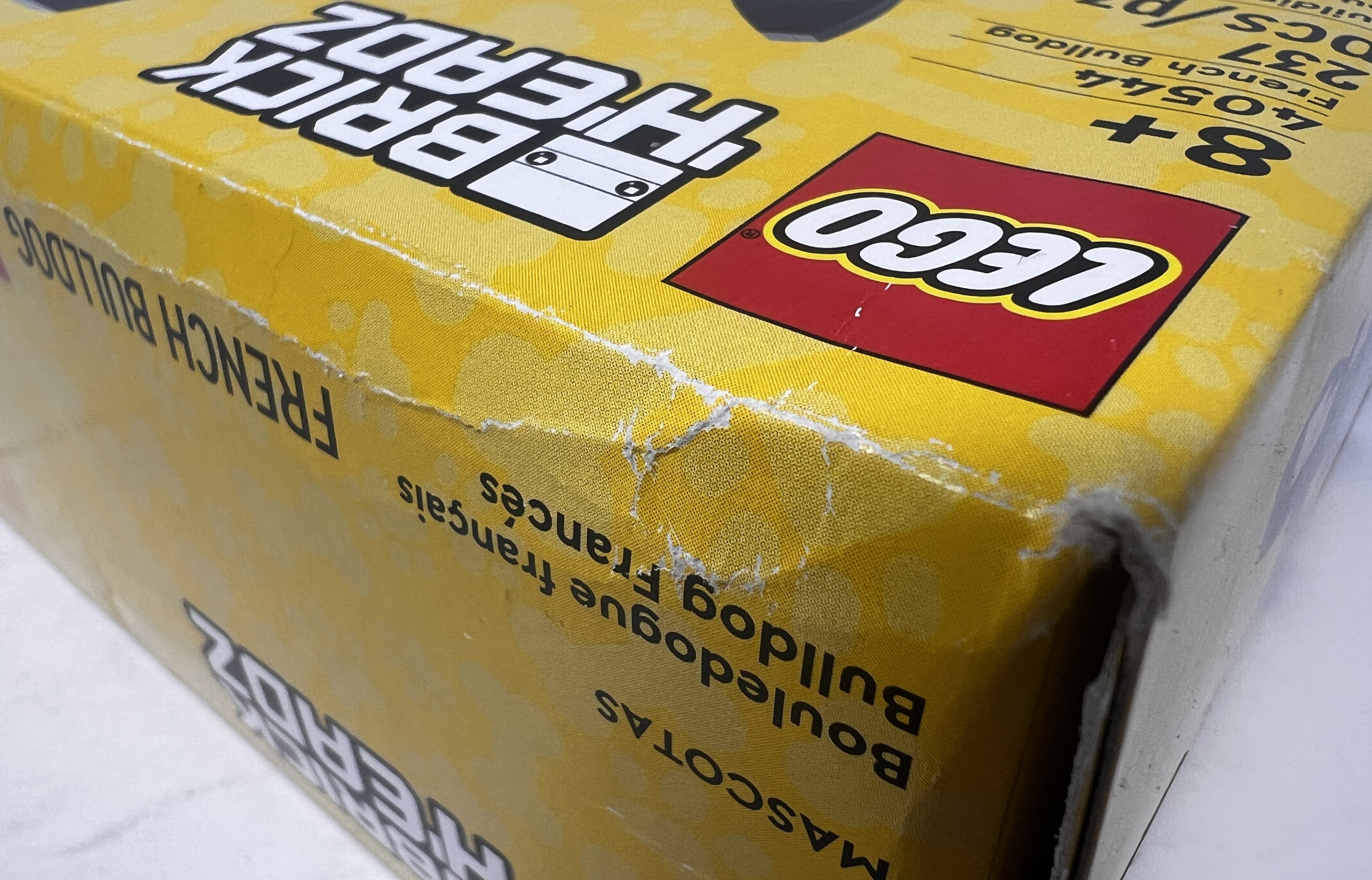 LEGO Brickheadz Pets - French Bulldog 40544 (Shelf wear, creasing, see pictures)