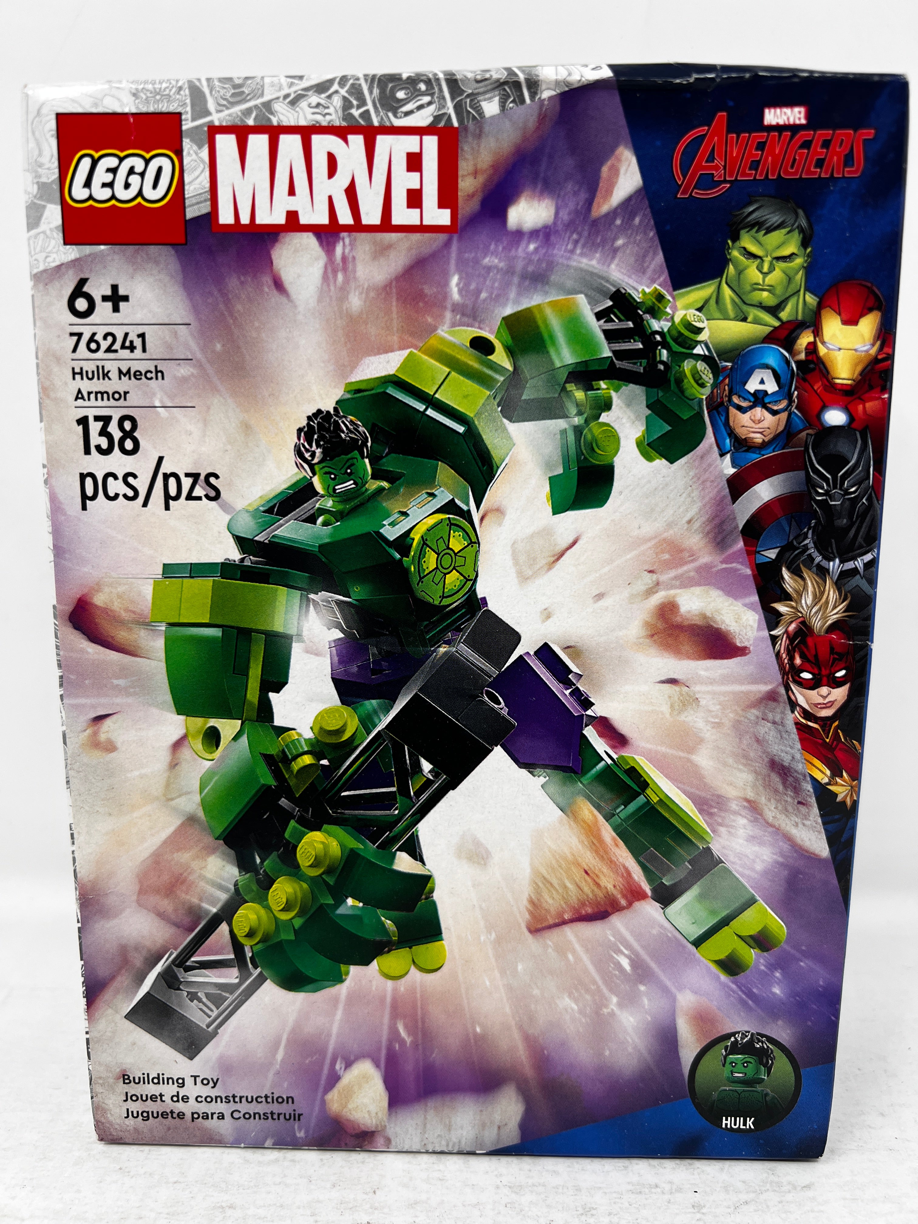 LEGO Hulk Mech Armor 76241 (Box crushing, shelf wear, see pictures)
