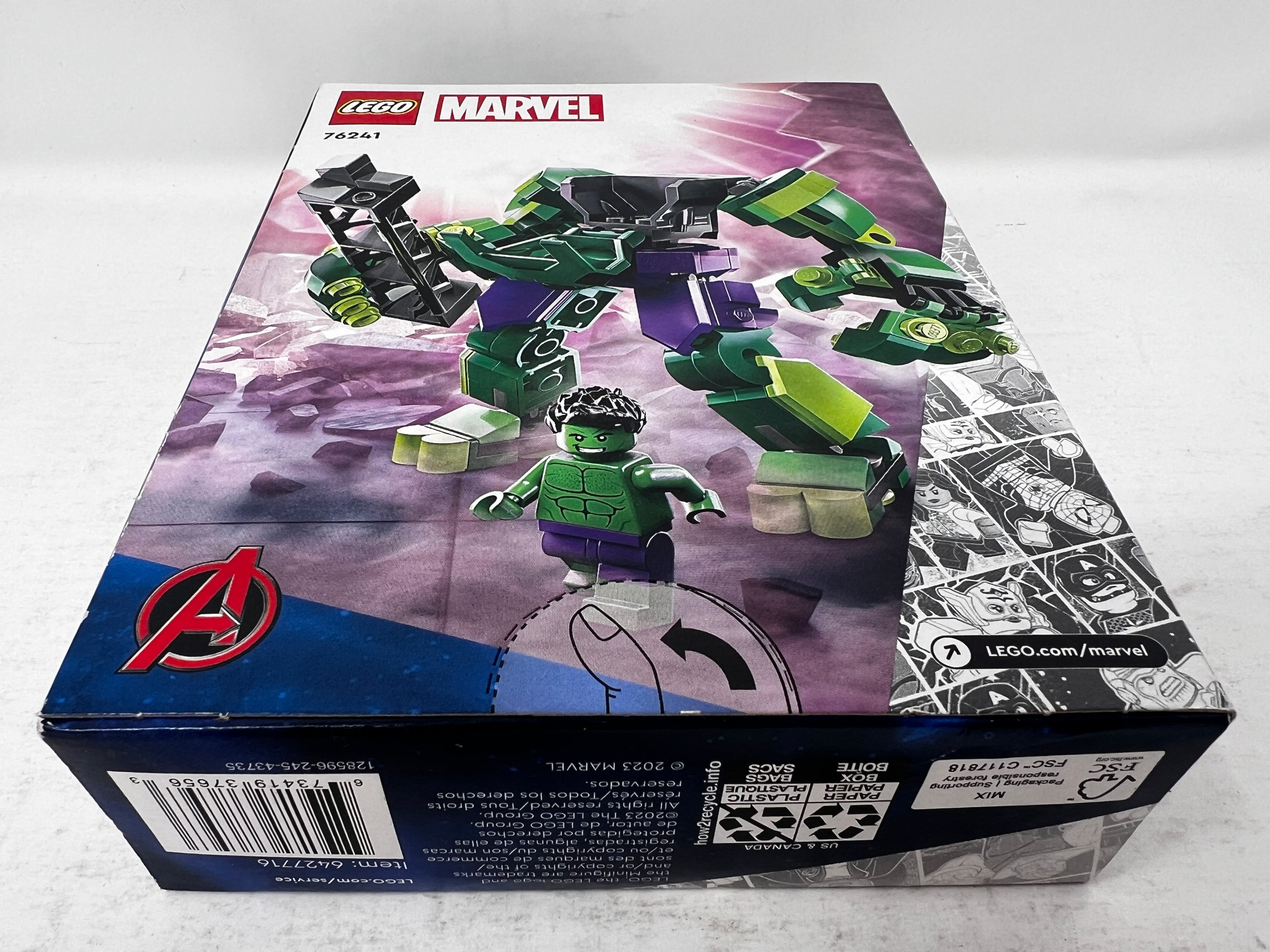 LEGO Hulk Mech Armor 76241 (Box crushing, shelf wear, see pictures)
