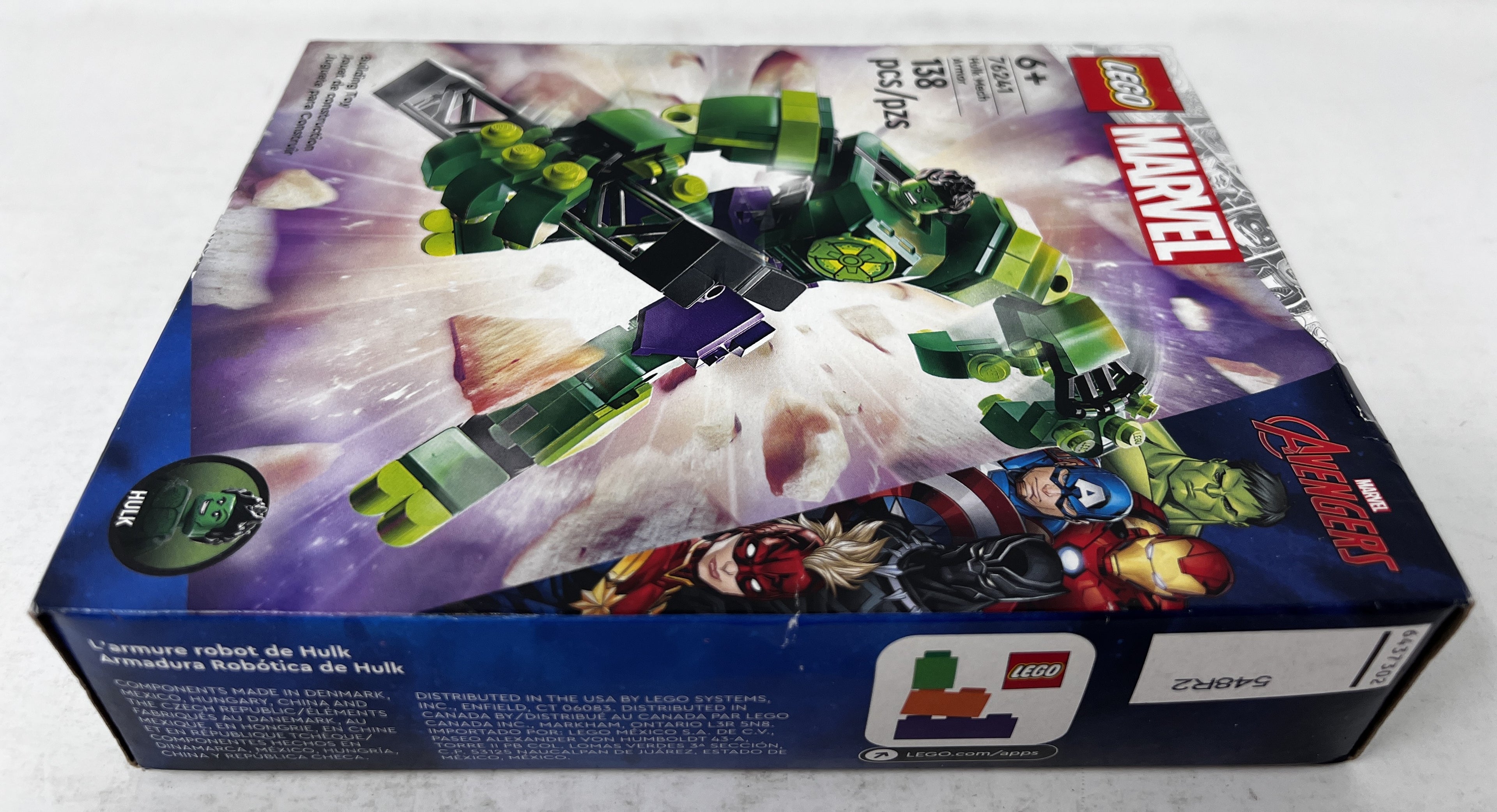 LEGO Hulk Mech Armor 76241 (Box crushing, shelf wear, see pictures)