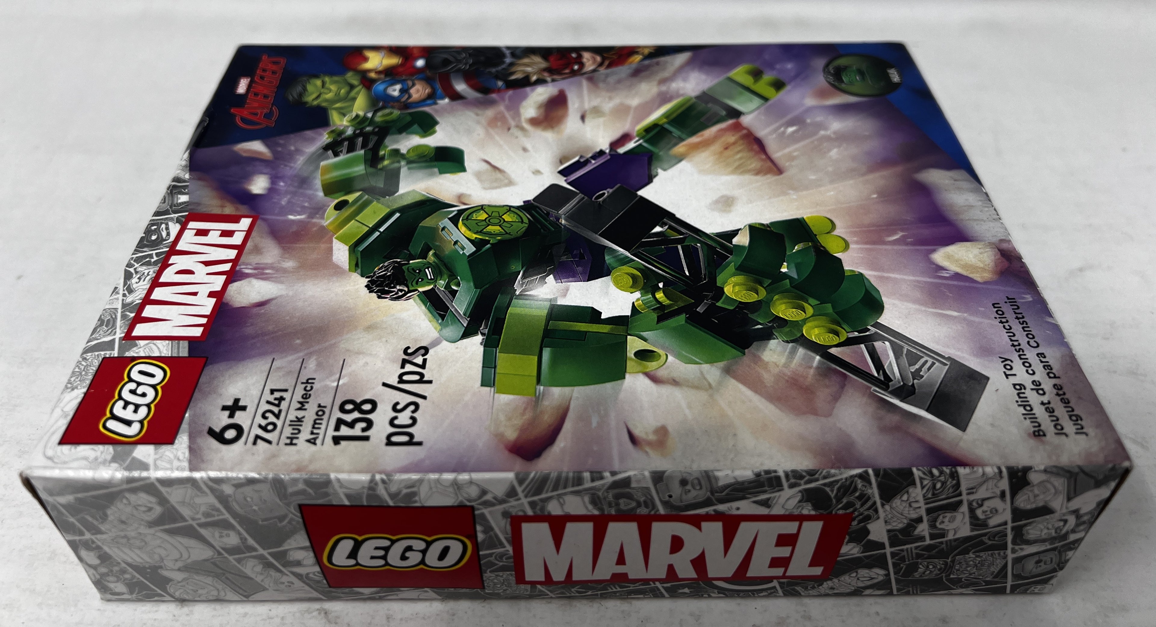 LEGO Hulk Mech Armor 76241 (Box crushing, shelf wear, see pictures)