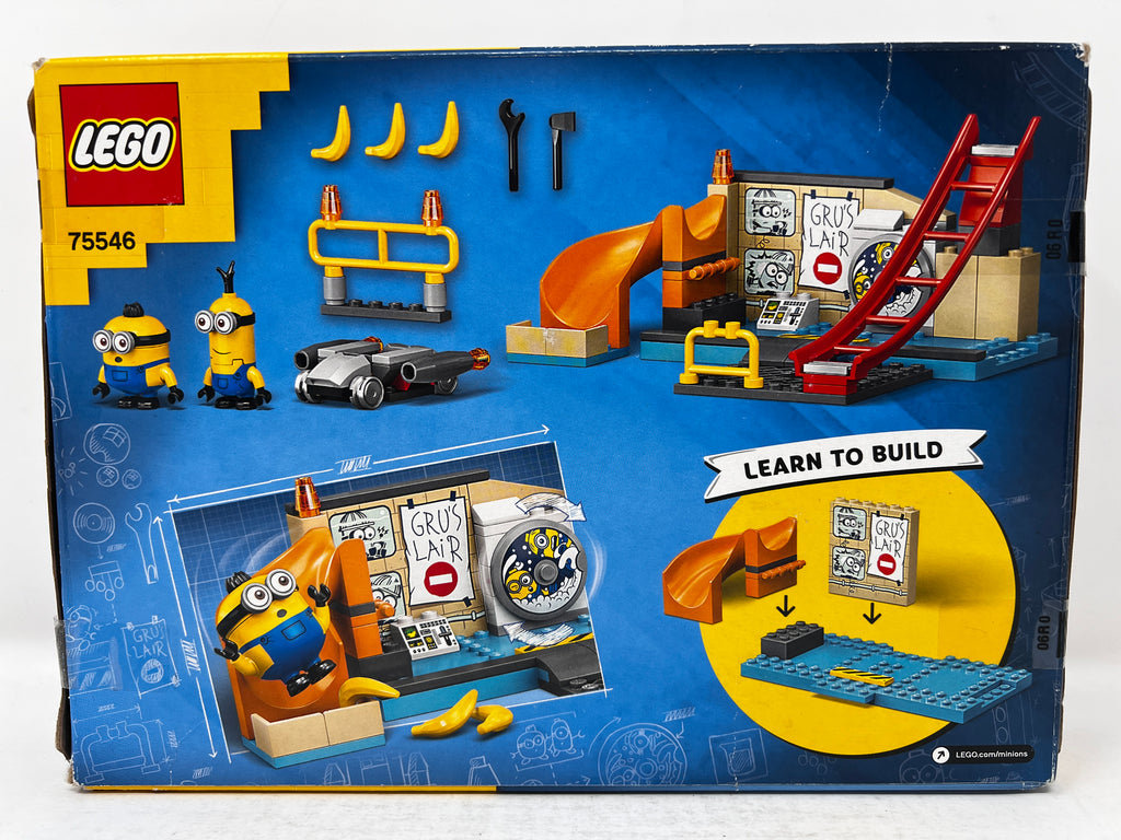 LEGO Minions: The Rise of Gru - Minions in Gru's Lab 75546 (heavy shelf wear/damage/glue residue, see pictures)