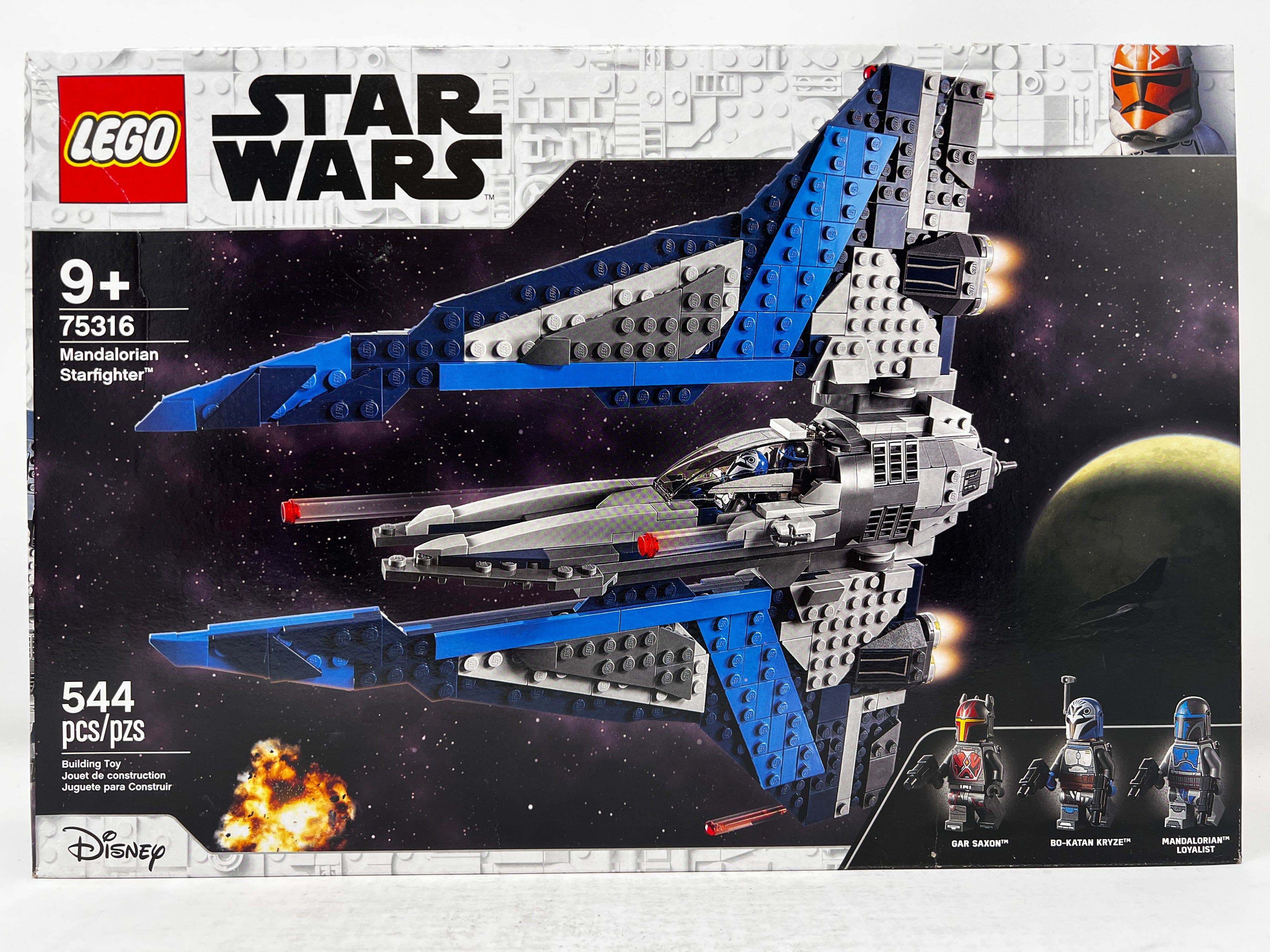 LEGO Star Wars Chasseur stellaire mandalorien 75316 (légers plis/écrasements, voir photos)
