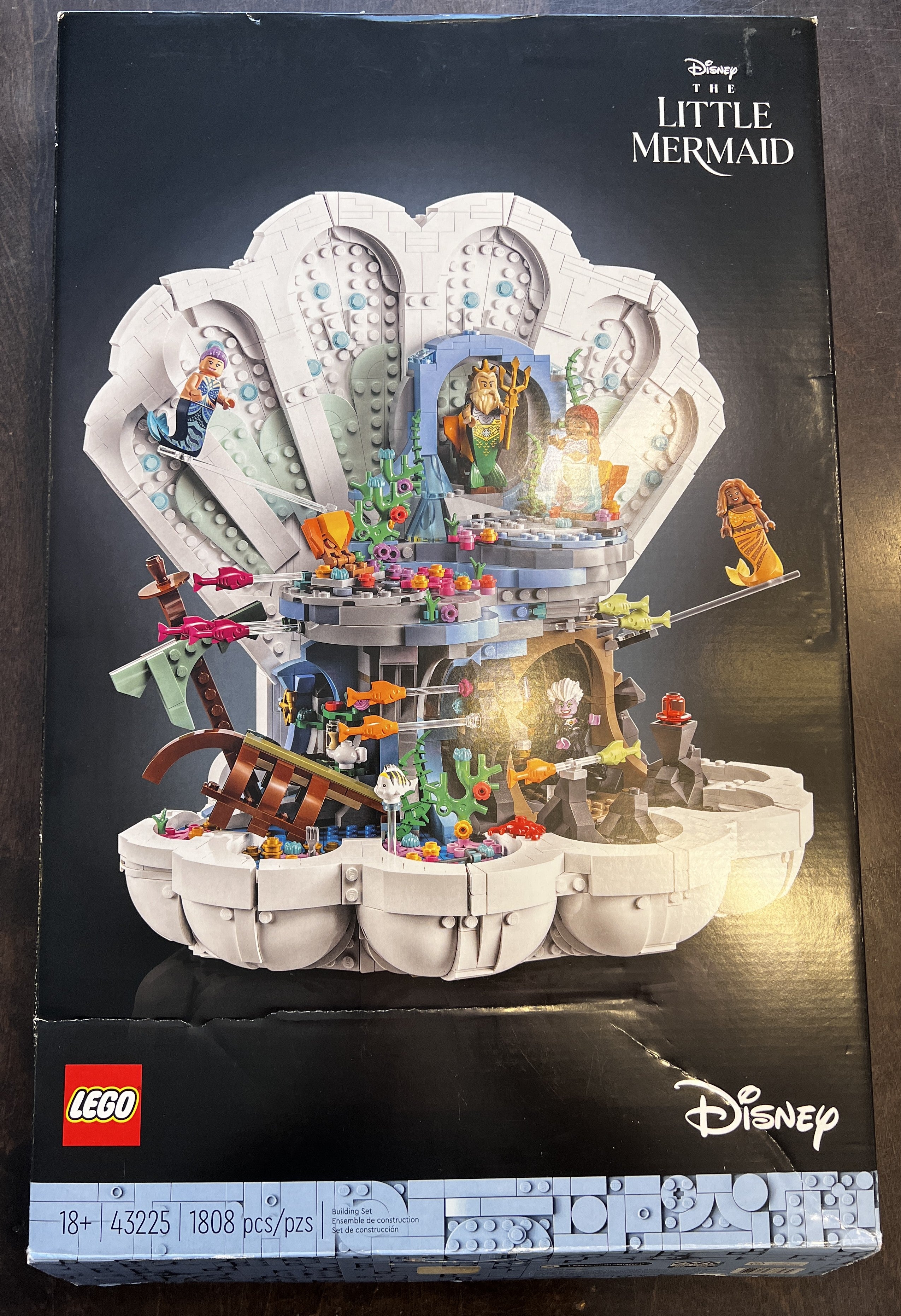 LEGO Disney The Little Mermaid Royal Clamshell 43225 (Open Box, sealed bags, see pictures)