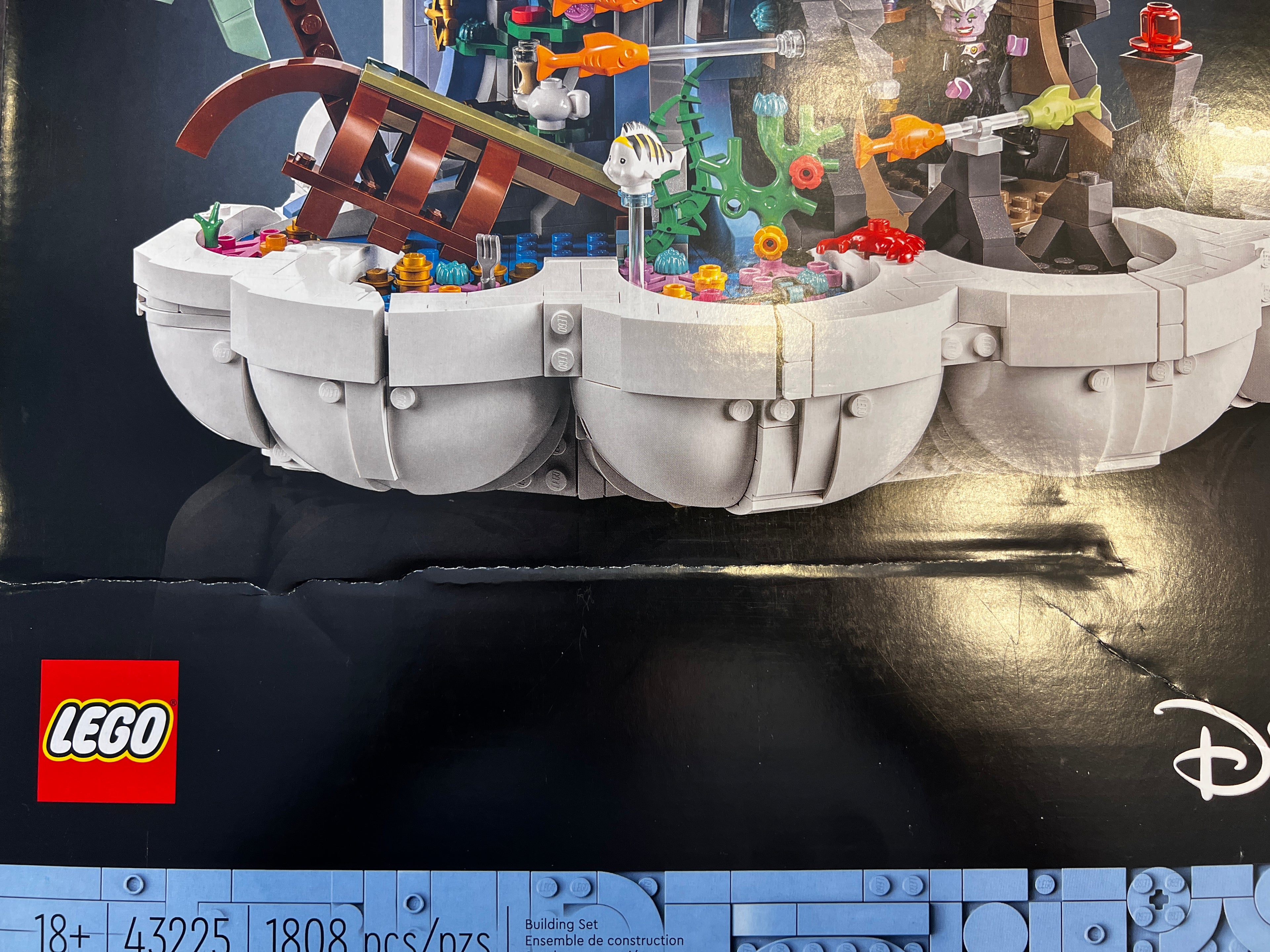 LEGO Disney The Little Mermaid Royal Clamshell 43225 (Open Box, sealed bags, see pictures)