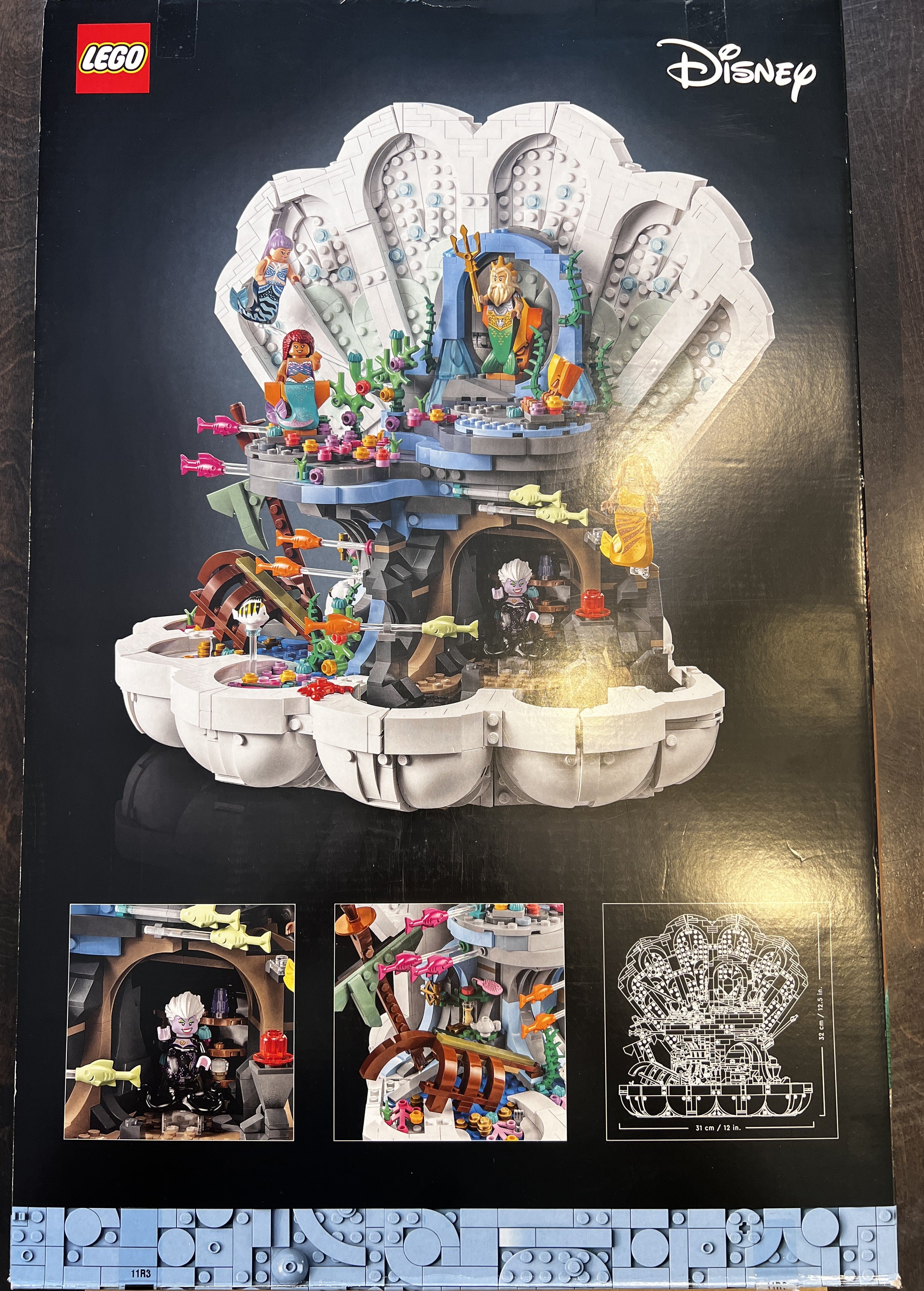 LEGO Disney The Little Mermaid Royal Clamshell 43225 (Open Box, sealed bags, see pictures)