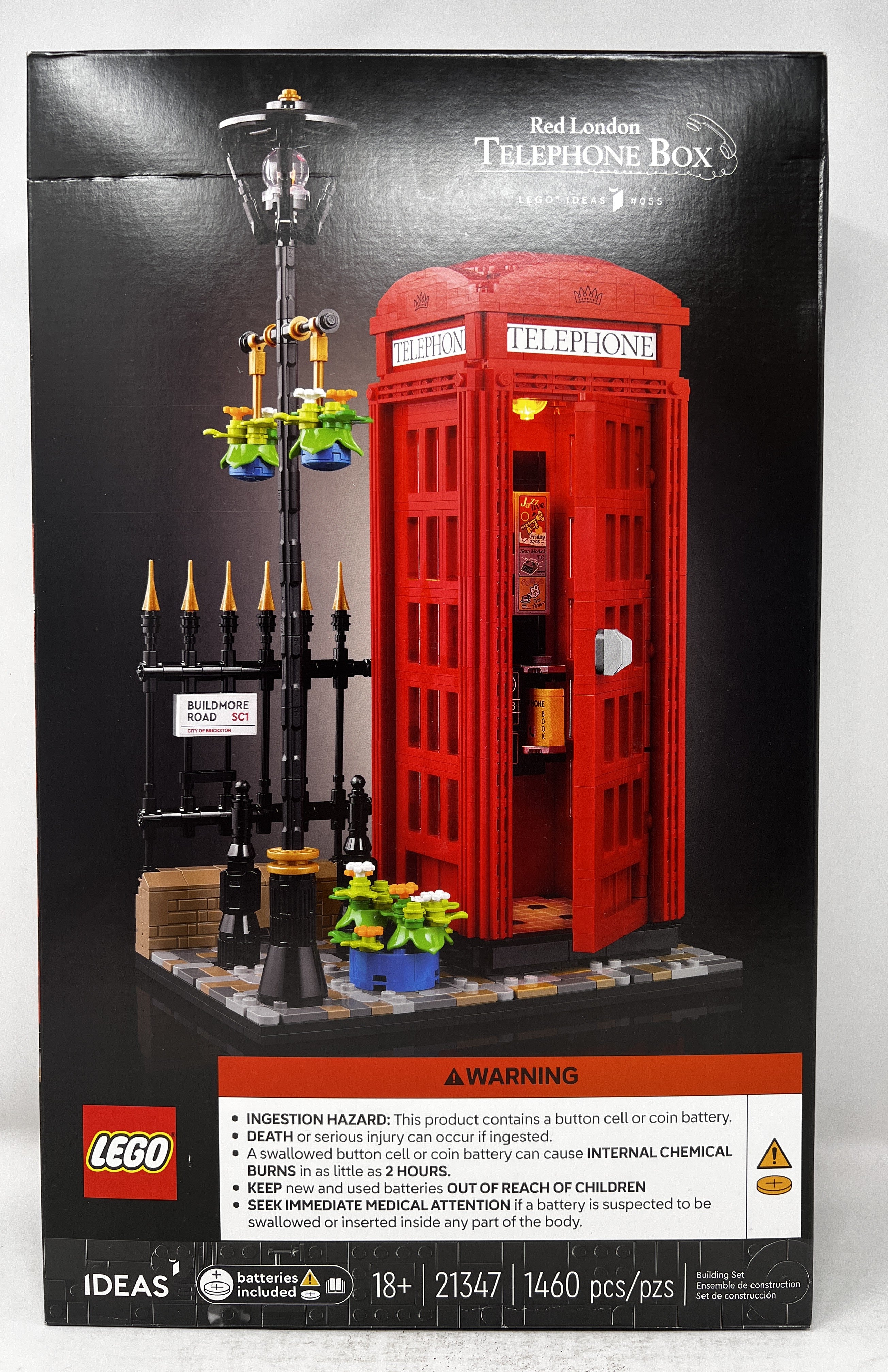 LEGO Ideas Red London Telephone Box 21347