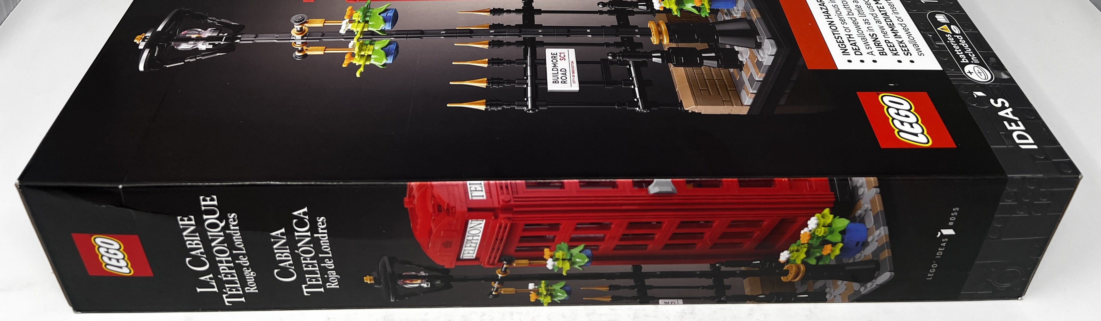 LEGO Ideas Red London Telephone Box 21347 (Minor creasing, see pictures)
