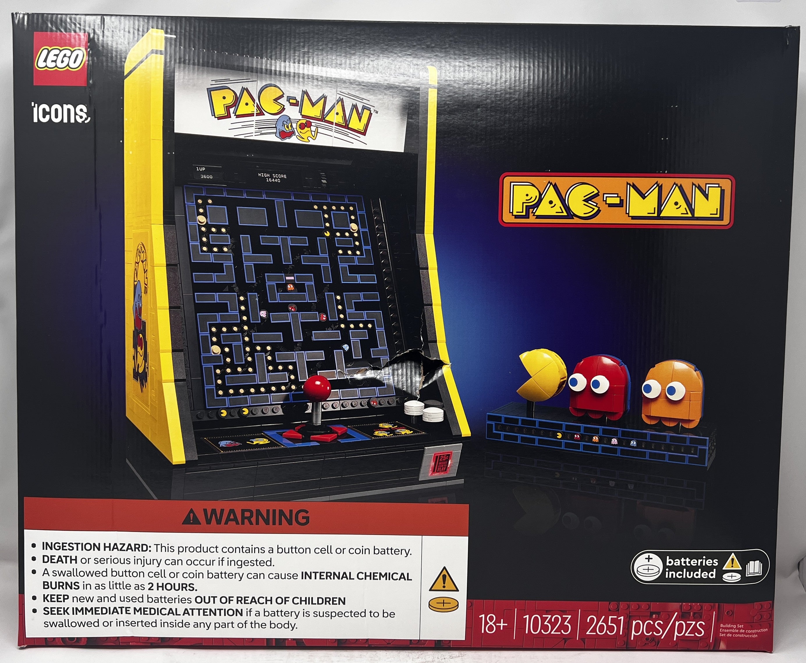 LEGO Icons Pac-Man 10323 (Box damage, see pictures)