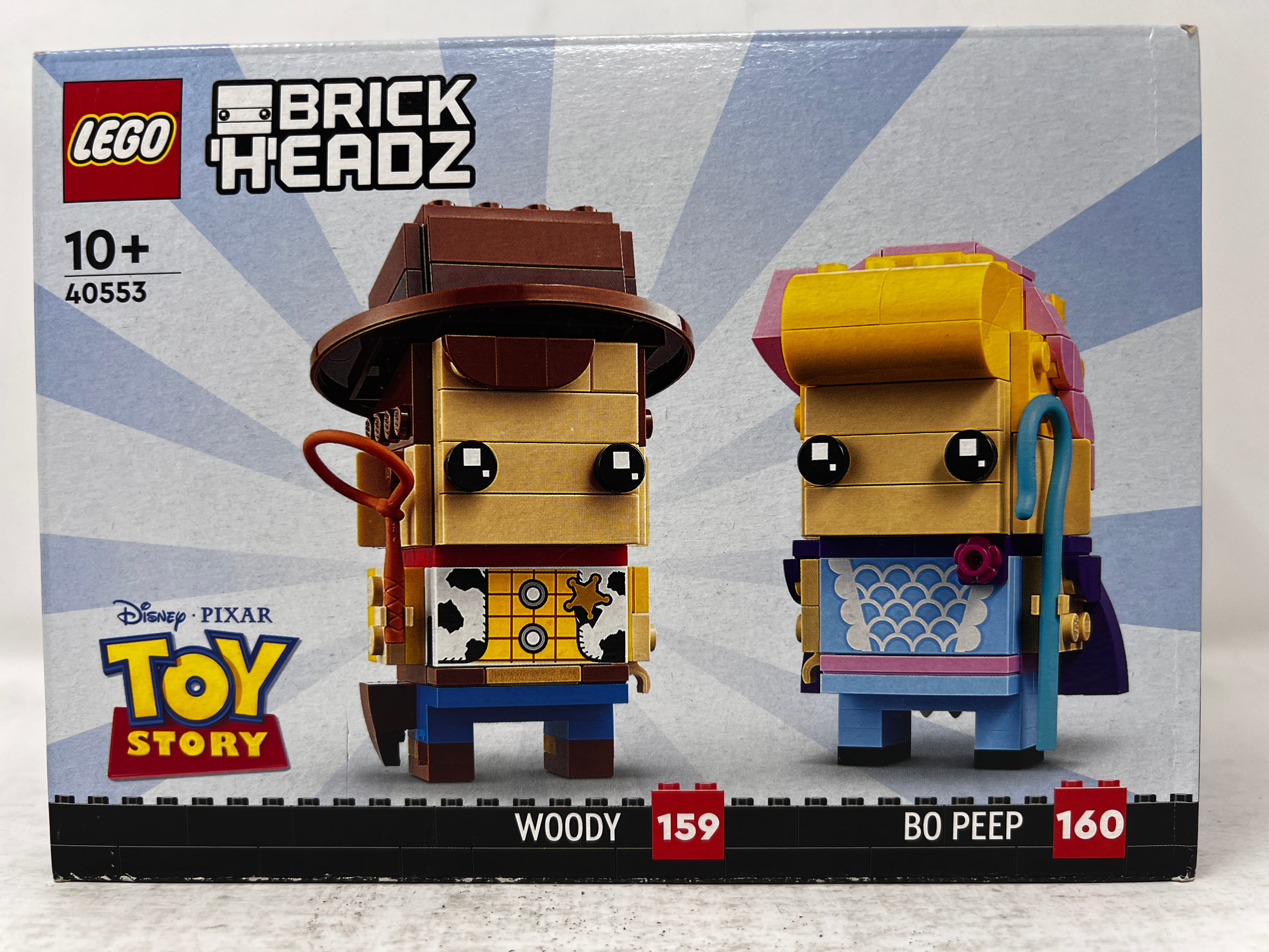 LEGO Brickheadz Disney Toy Story Woody & Bo Peep 40553 Glue and shelf wear, see pictures))