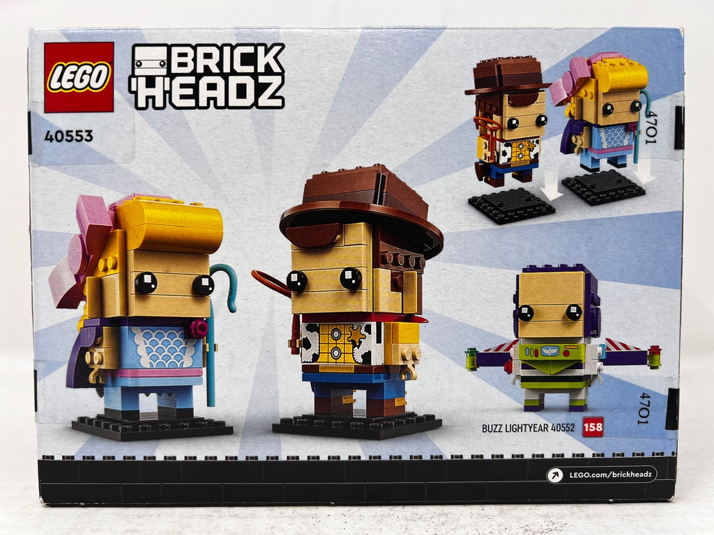 LEGO Brickheadz Disney Toy Story Woody & Bo Peep 40553 Glue and shelf wear, see pictures))